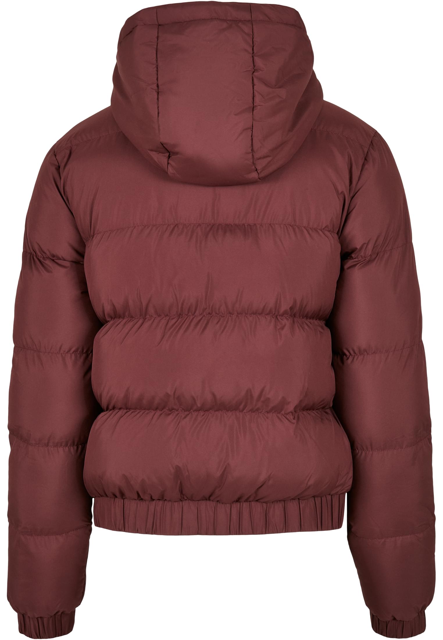 Ladies Hooded Puffer Jacket | cherry