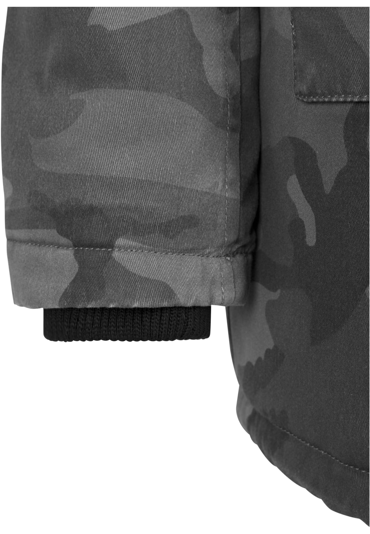 Ladies Overdyed Camo Parka | dark camo