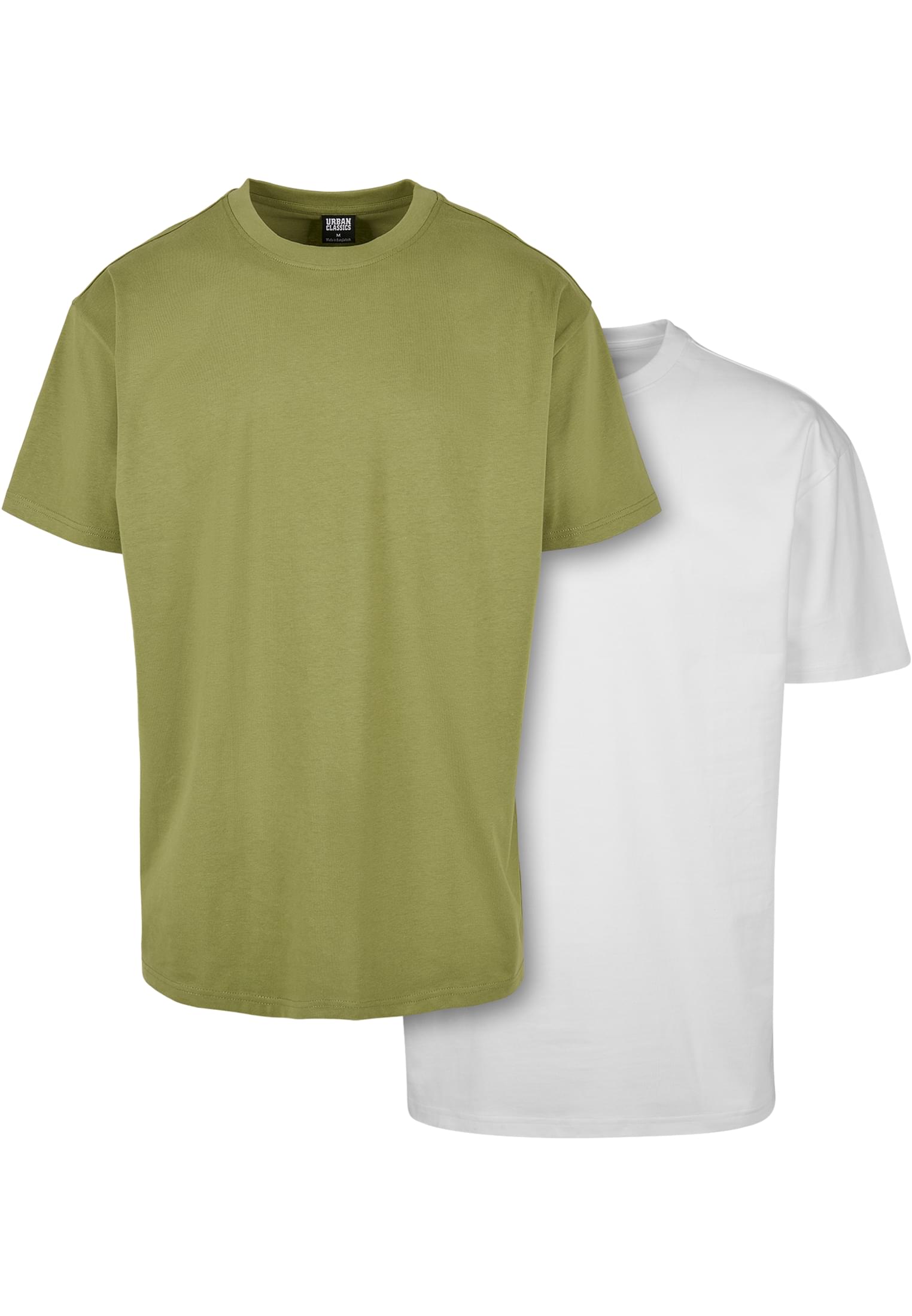 Heavy Oversized Tee 2-Pack | newolive+white