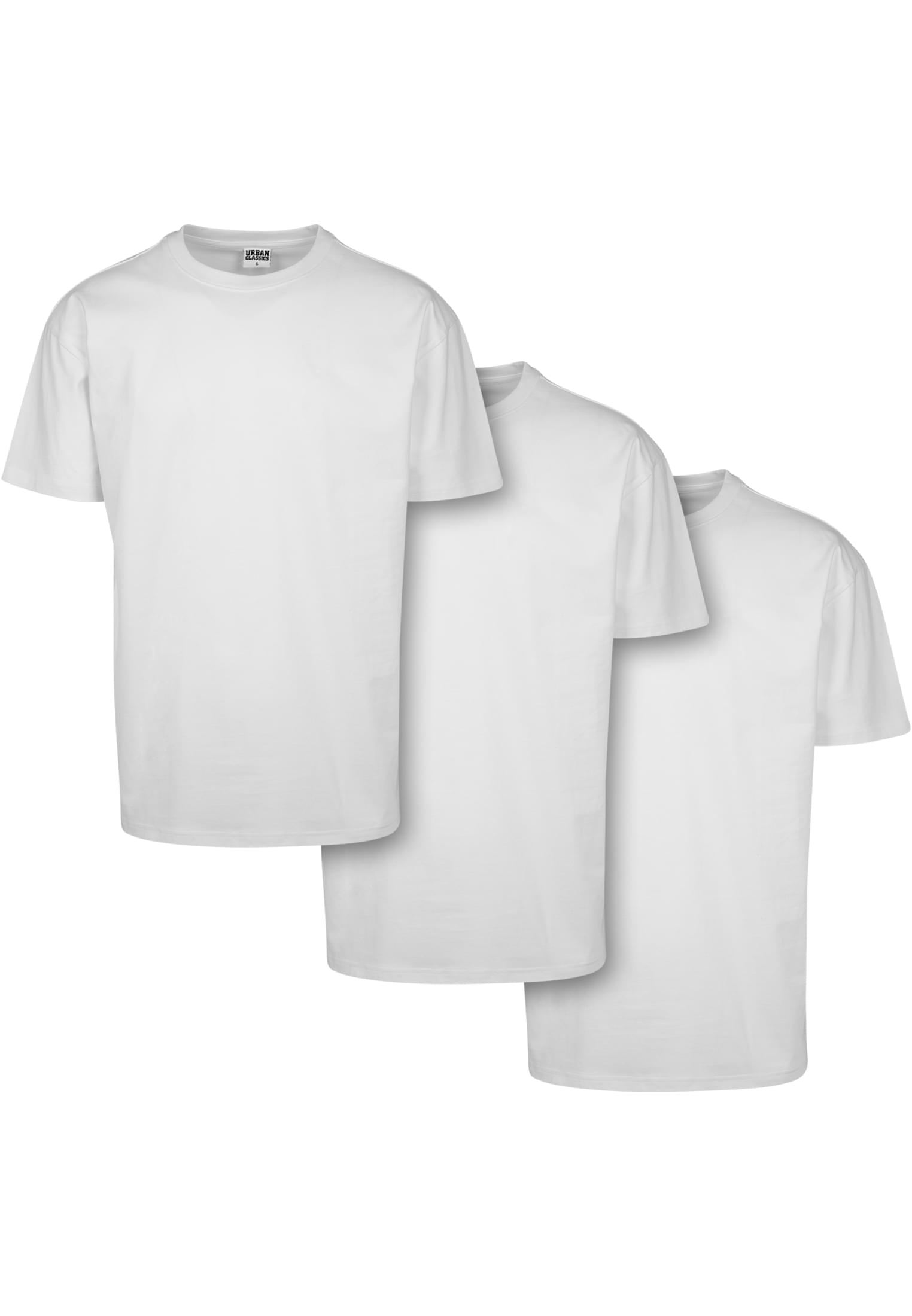 Heavy Oversized Tee 3-Pack | white+white+white