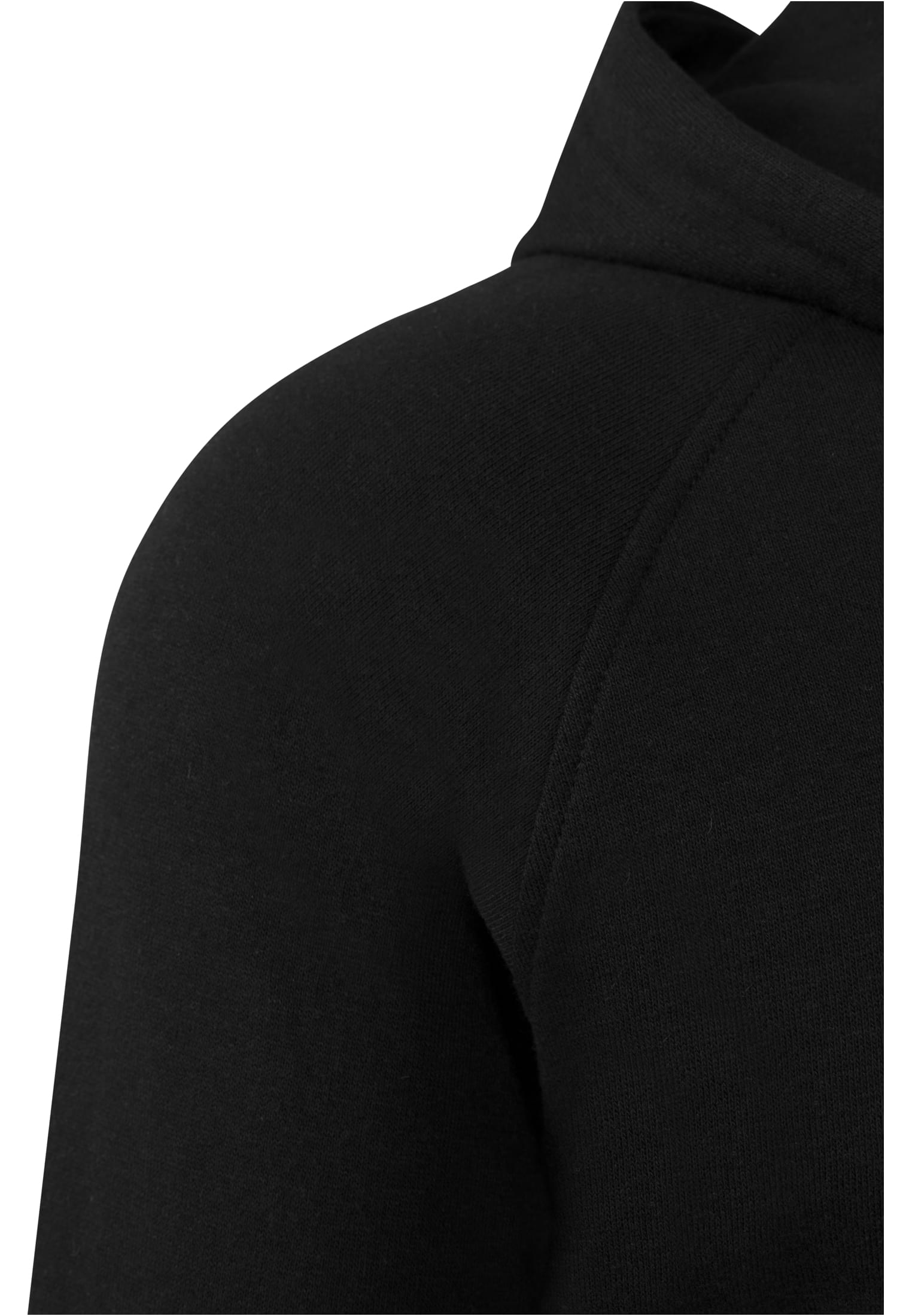 Long Shaped Terry Hoody | black