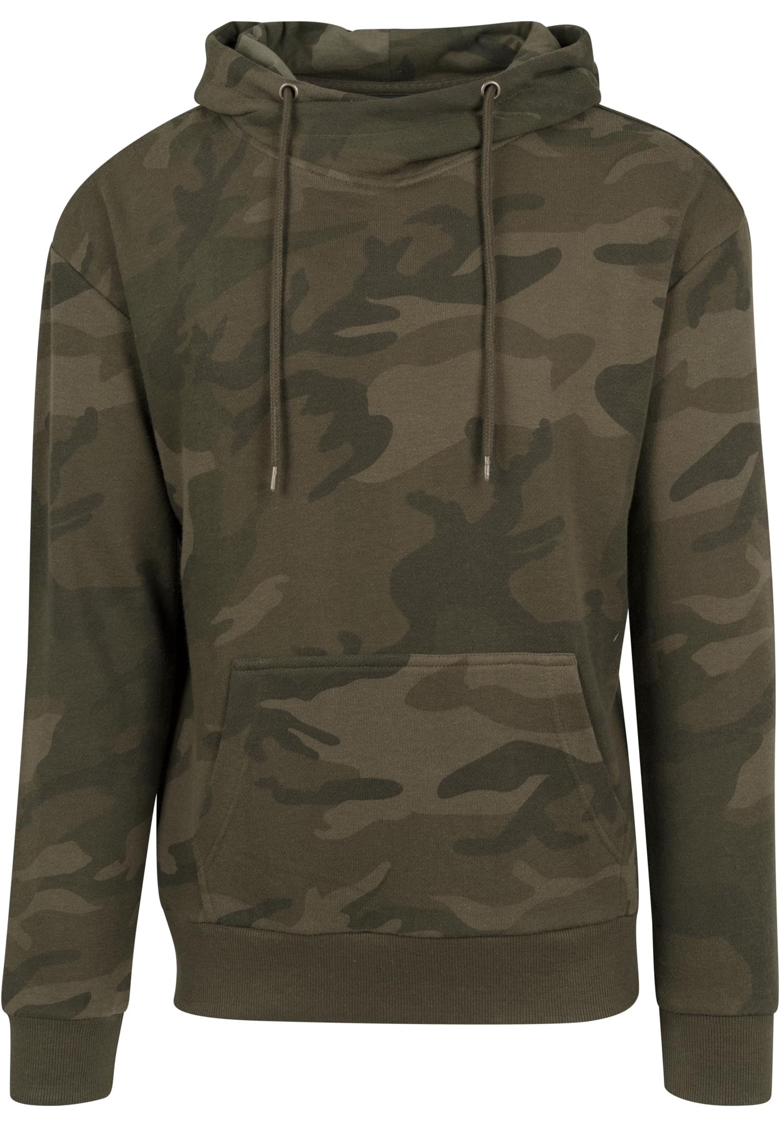 High Neck Camo Hoody | olive camo