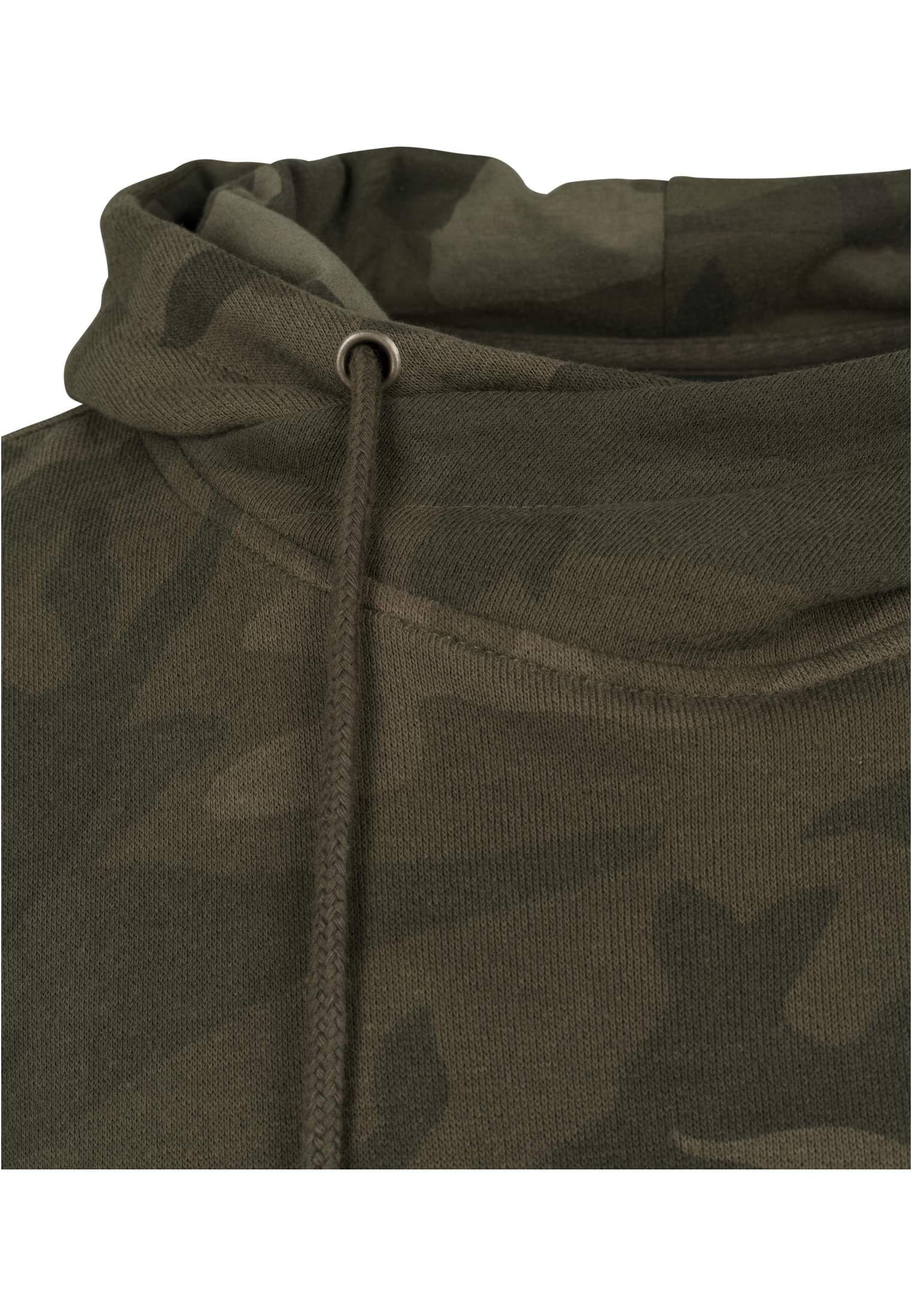 High Neck Camo Hoody | olive camo