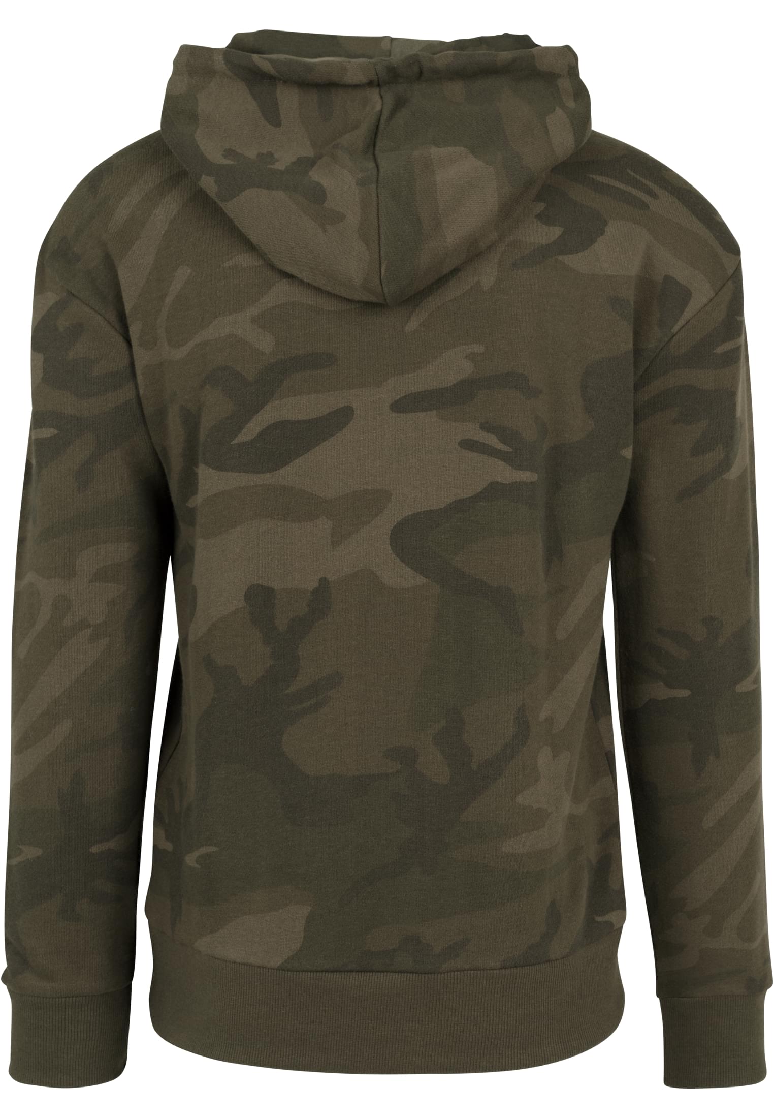 High Neck Camo Hoody | olive camo