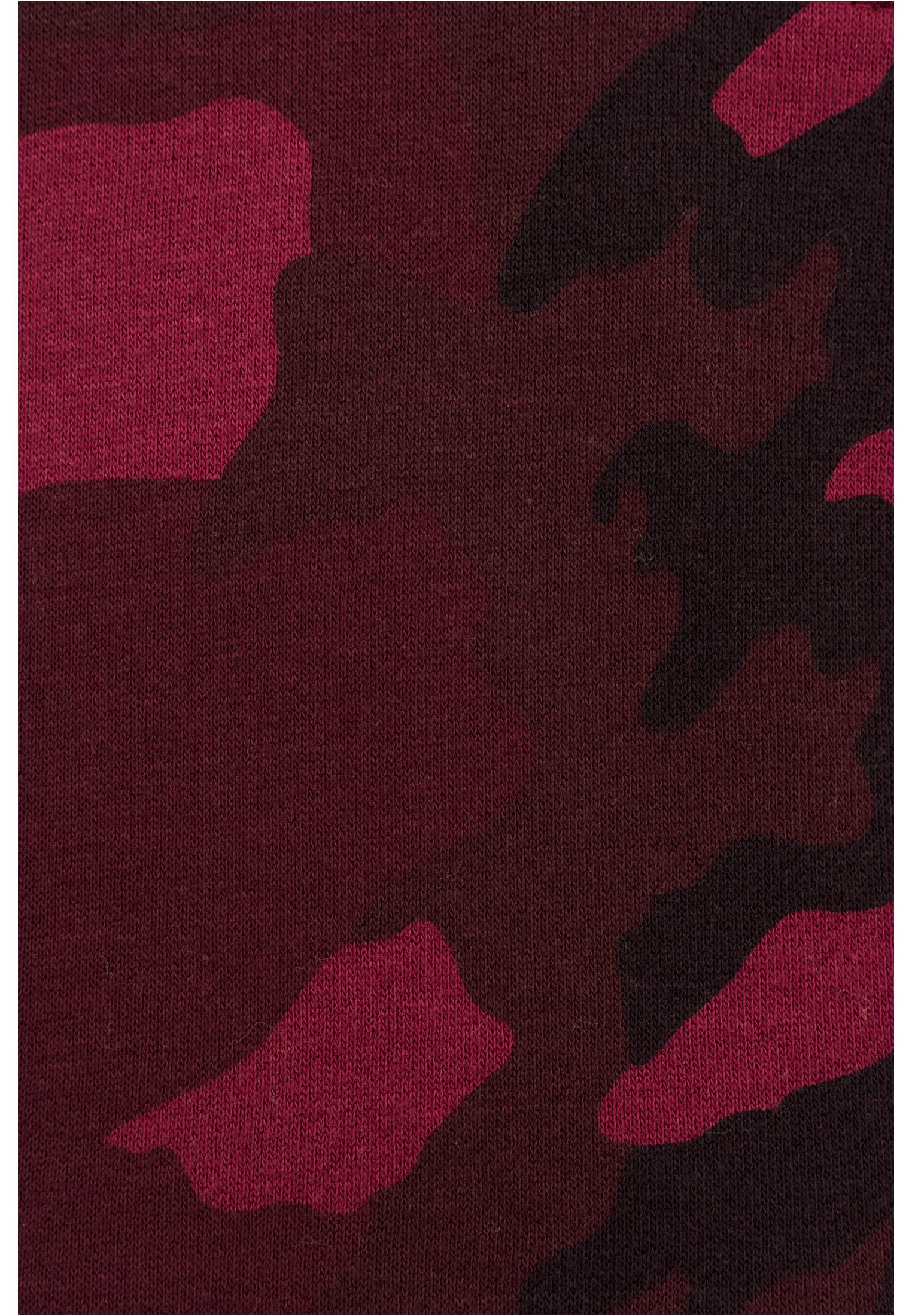 High Neck Camo Hoody | burgundy camo