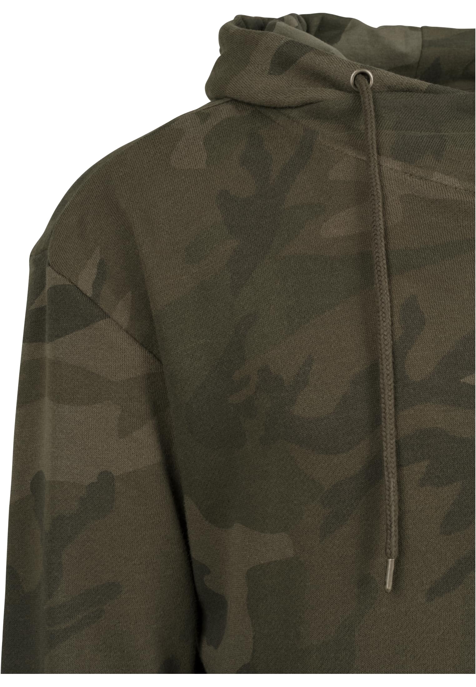 High Neck Camo Hoody | olive camo