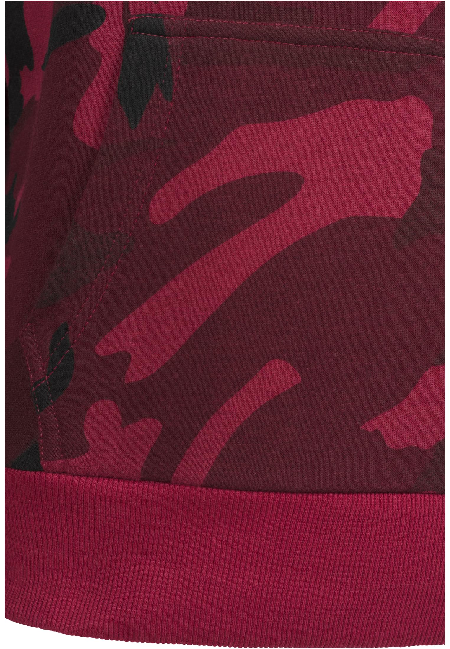 High Neck Camo Hoody | burgundy camo