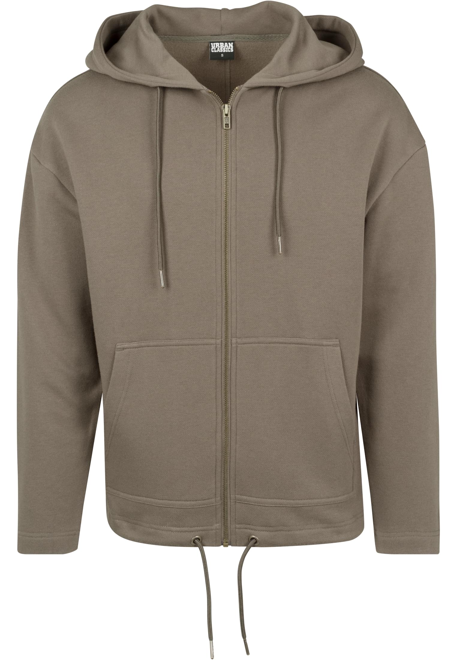 Long Sweat Zip Hoody | army green