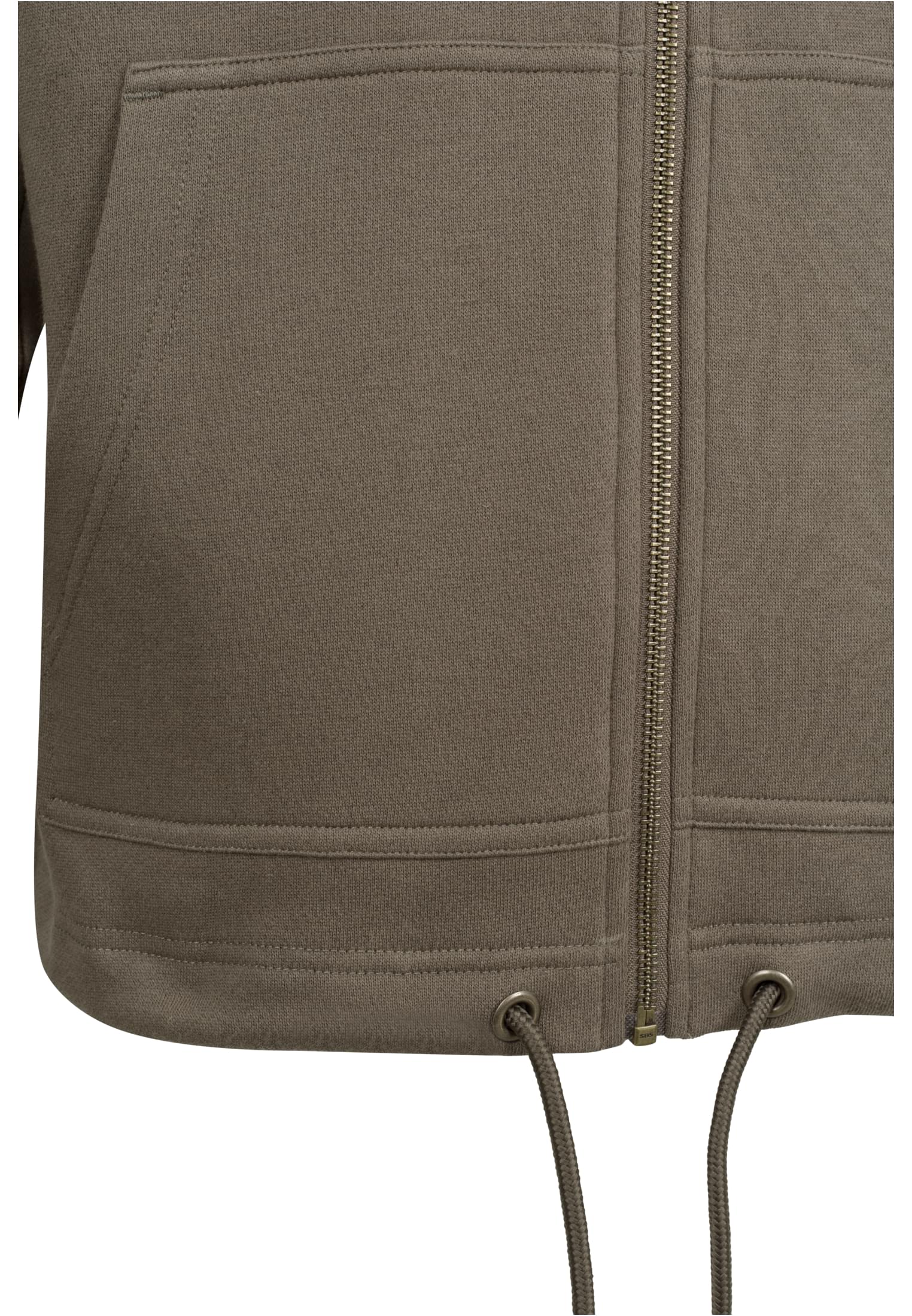 Long Sweat Zip Hoody | army green