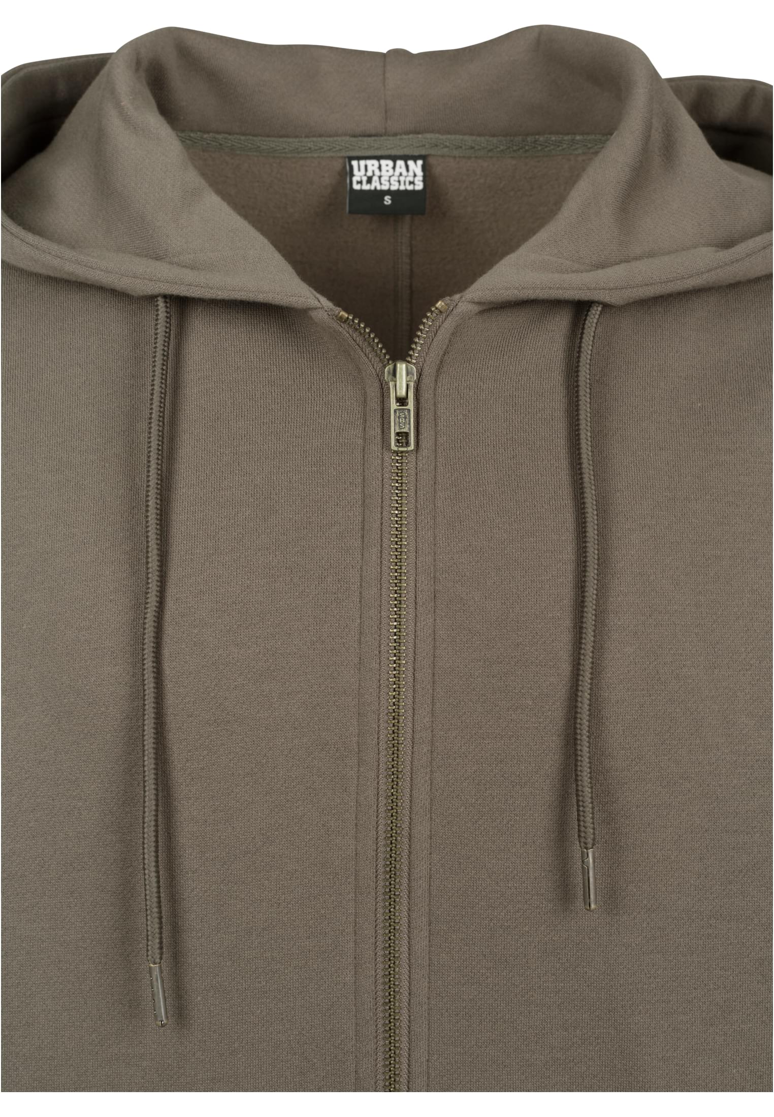 Long Sweat Zip Hoody | army green