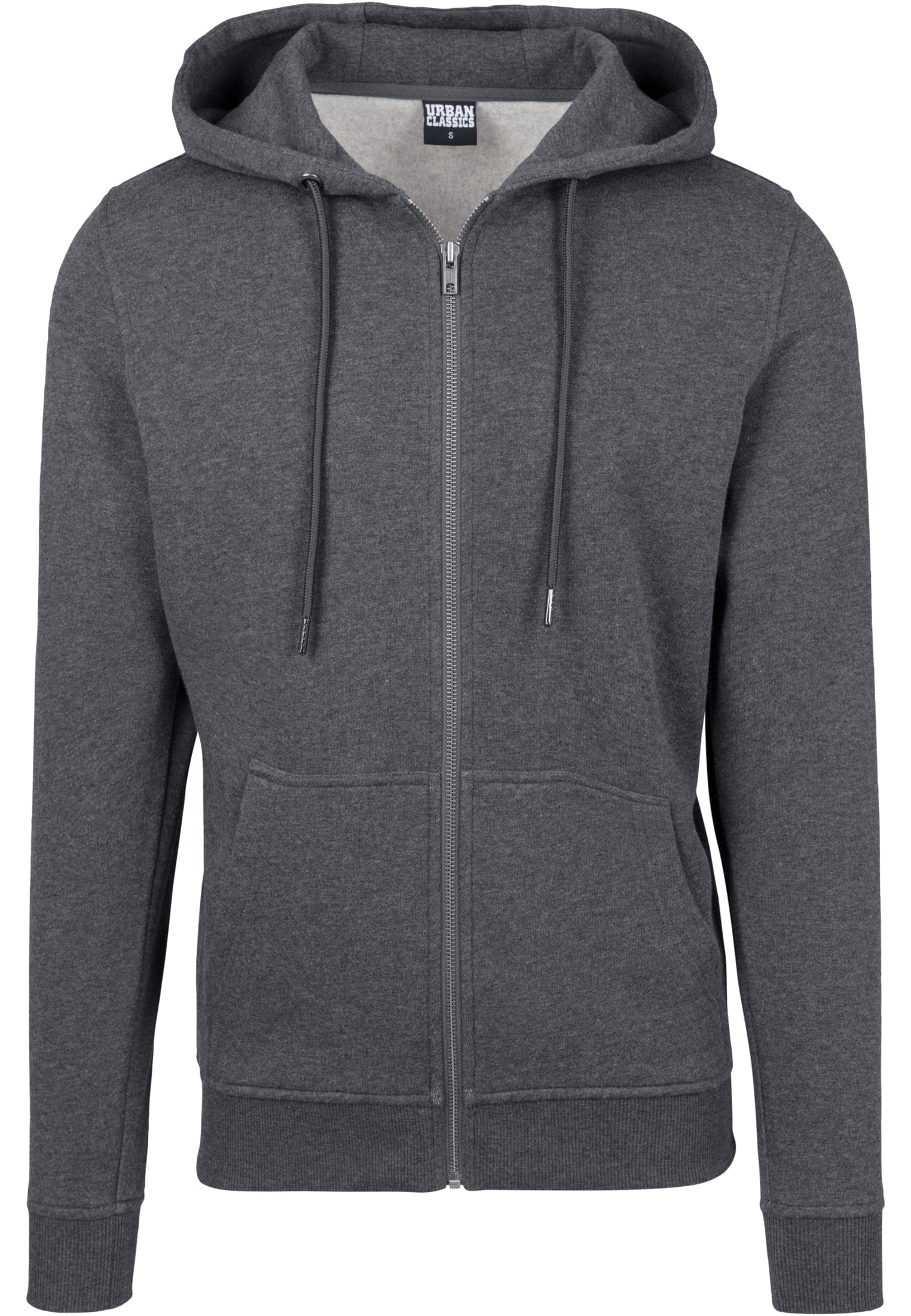 Basic Zip Hoody | charcoal