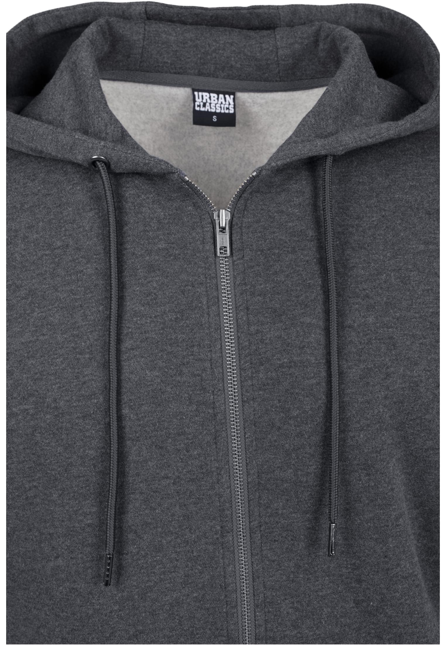 Basic Zip Hoody | charcoal