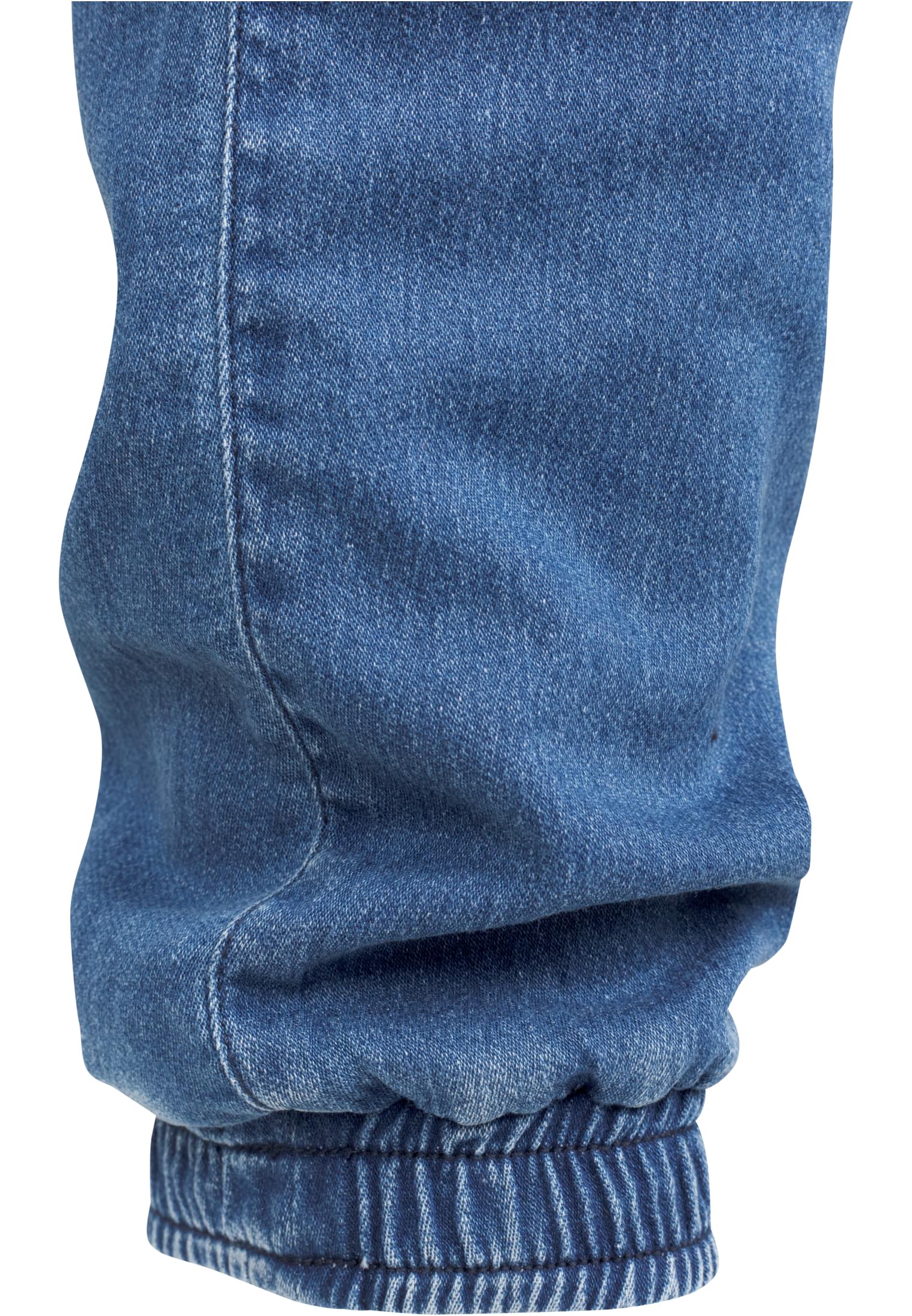 Knitted Denim Jogpants | blue washed