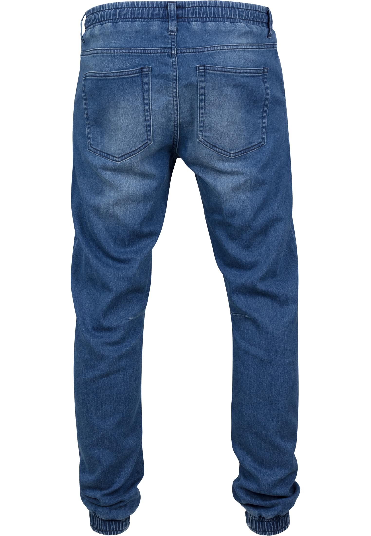 Knitted Denim Jogpants | blue washed