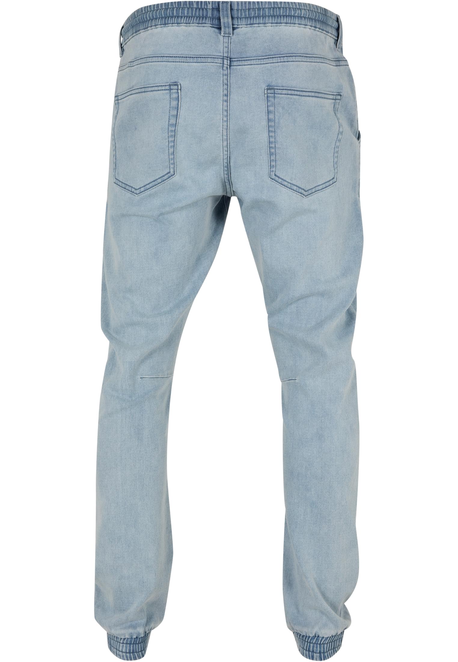 Knitted Denim Jogpants | lighter washed