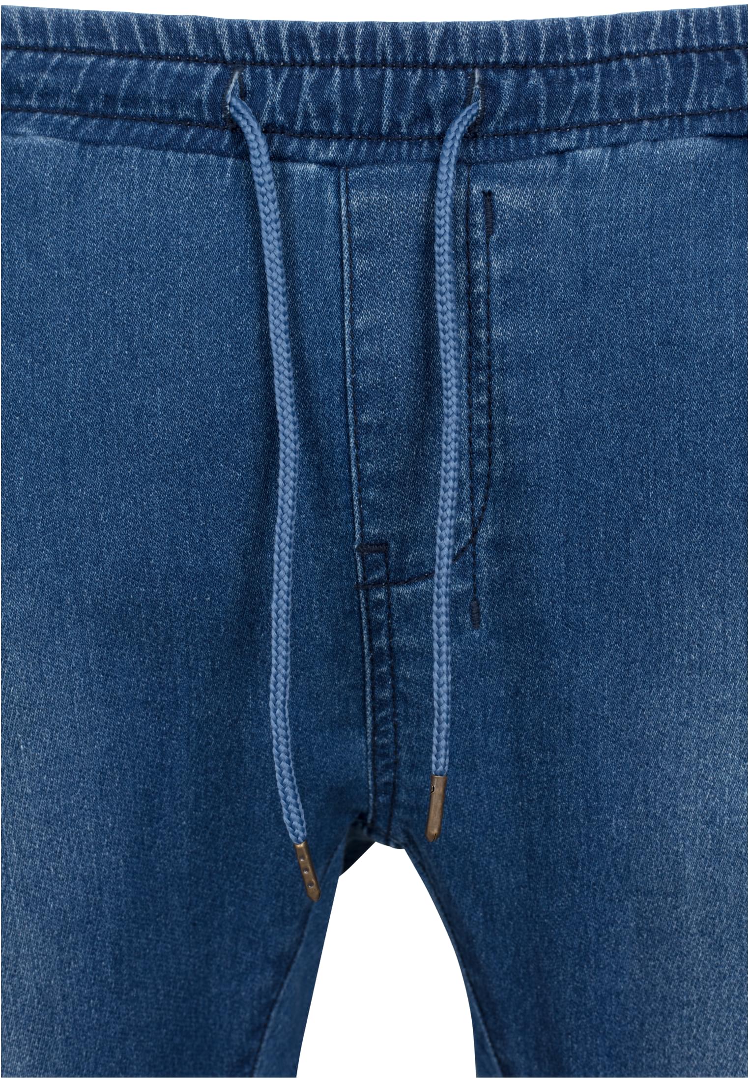 Knitted Denim Jogpants | blue washed