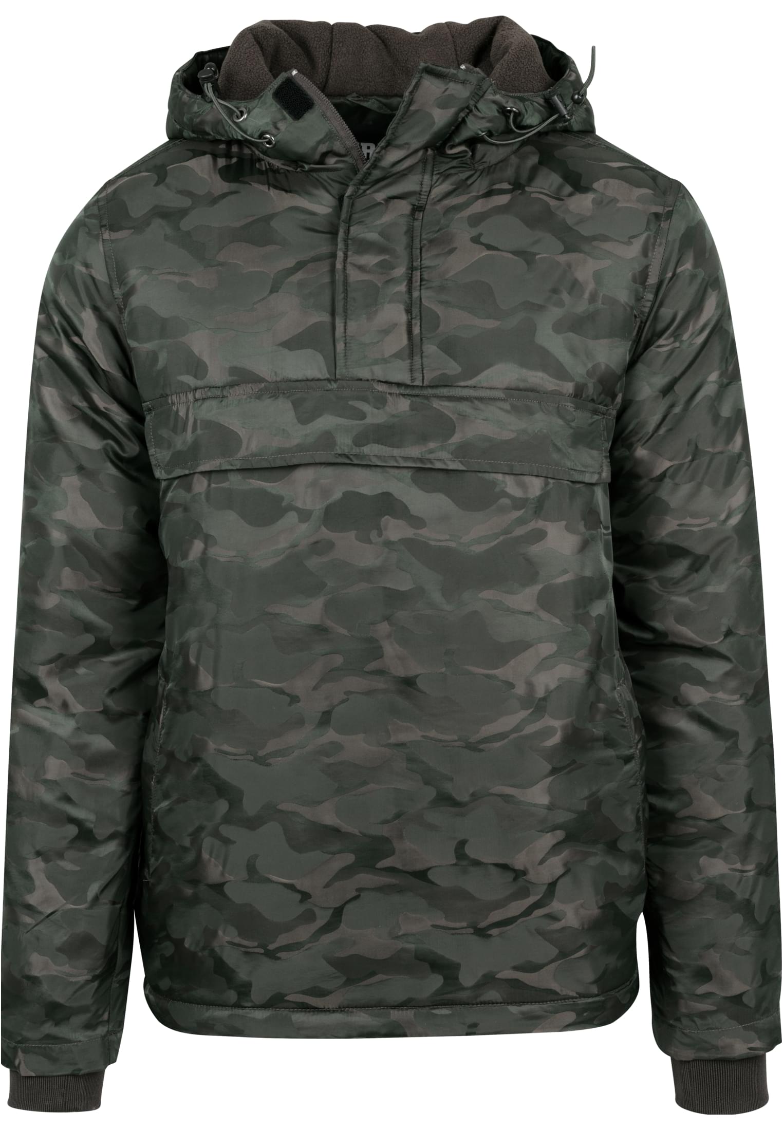 Padded Camo Pull Over Jacket | dark olive