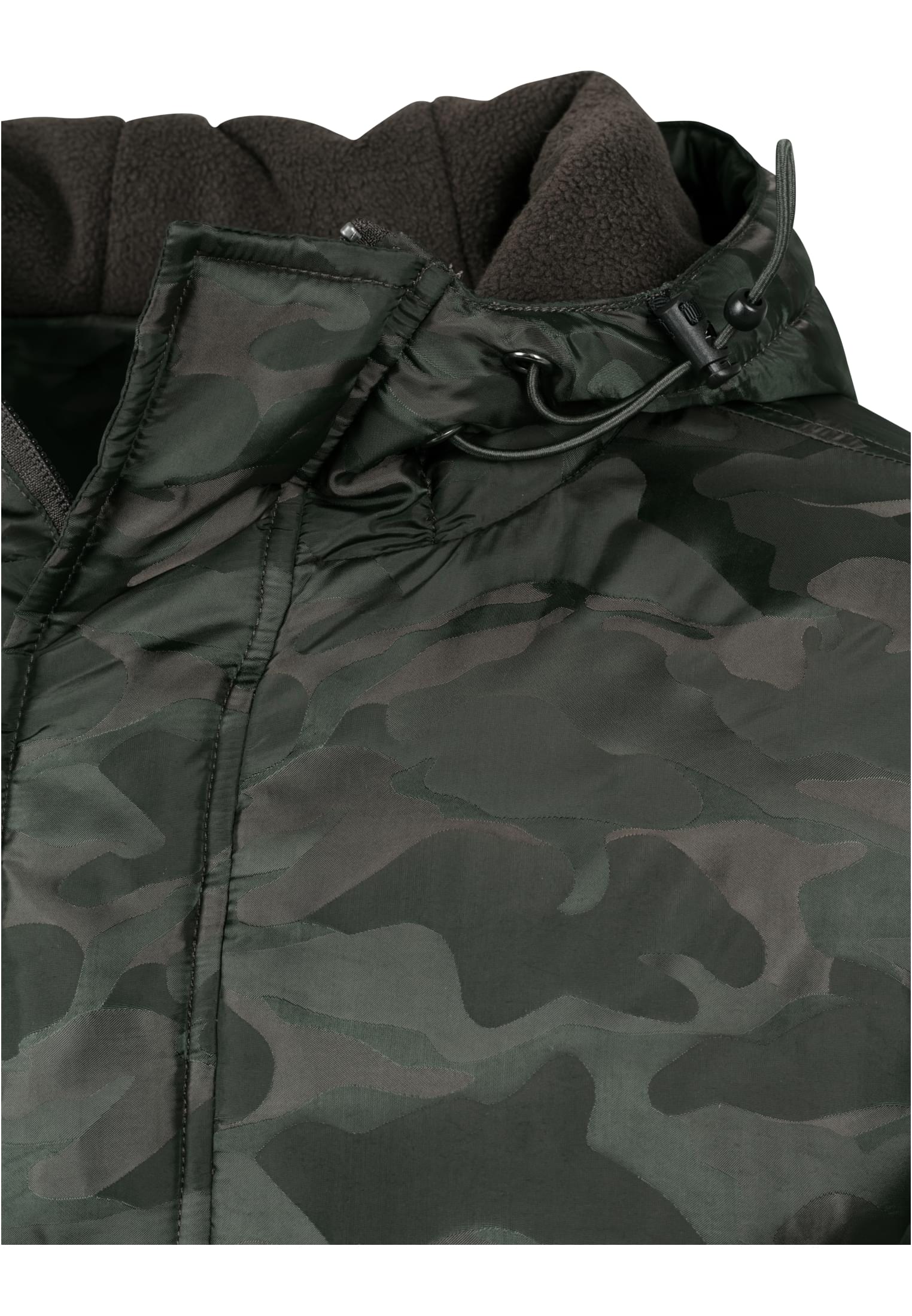 Padded Camo Pull Over Jacket | dark olive