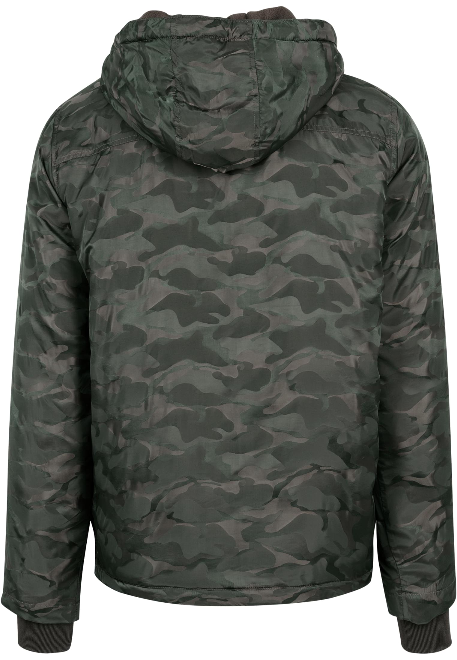 Padded Camo Pull Over Jacket | dark olive