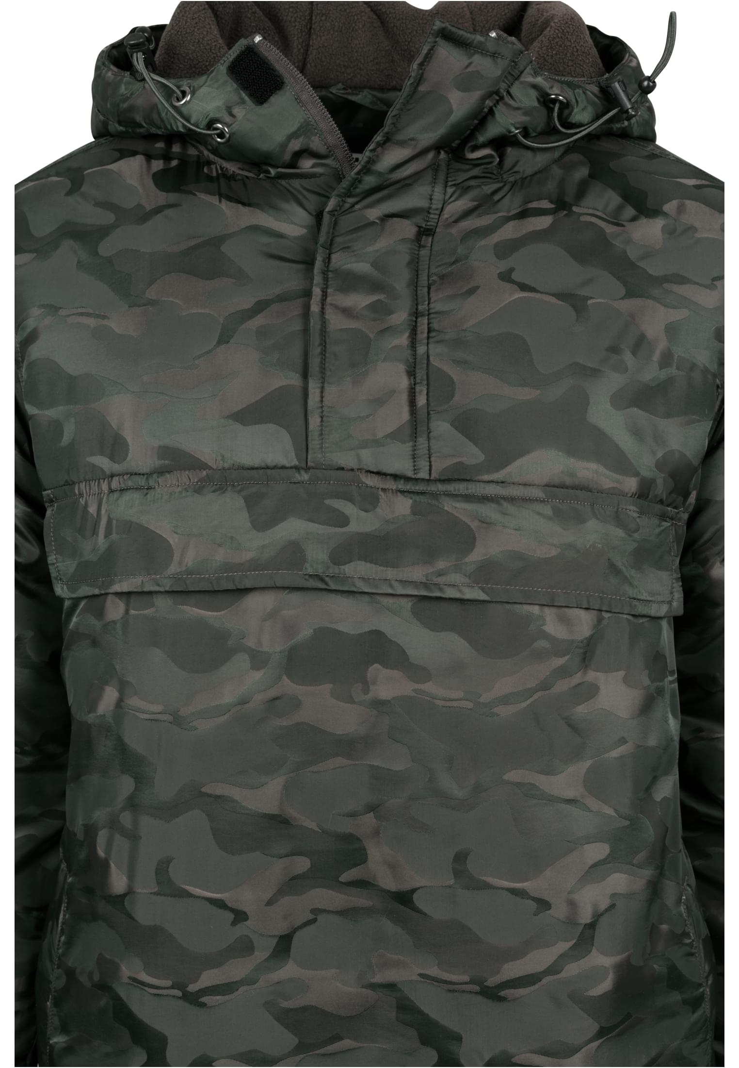 Padded Camo Pull Over Jacket | dark olive