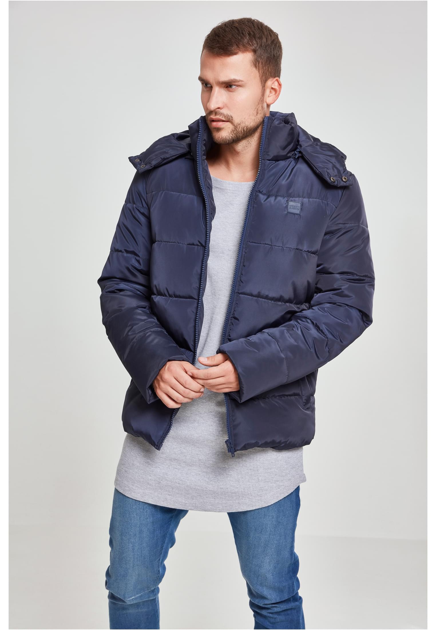 Hooded Puffer Jacket | navy