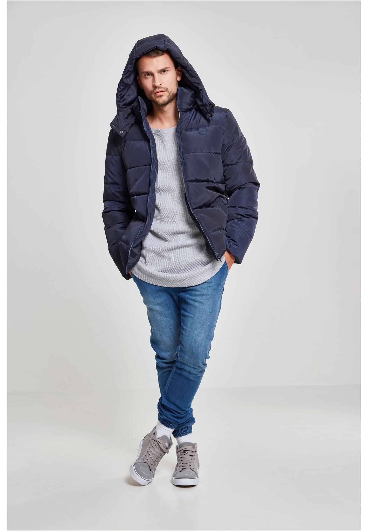 Hooded Puffer Jacket | navy