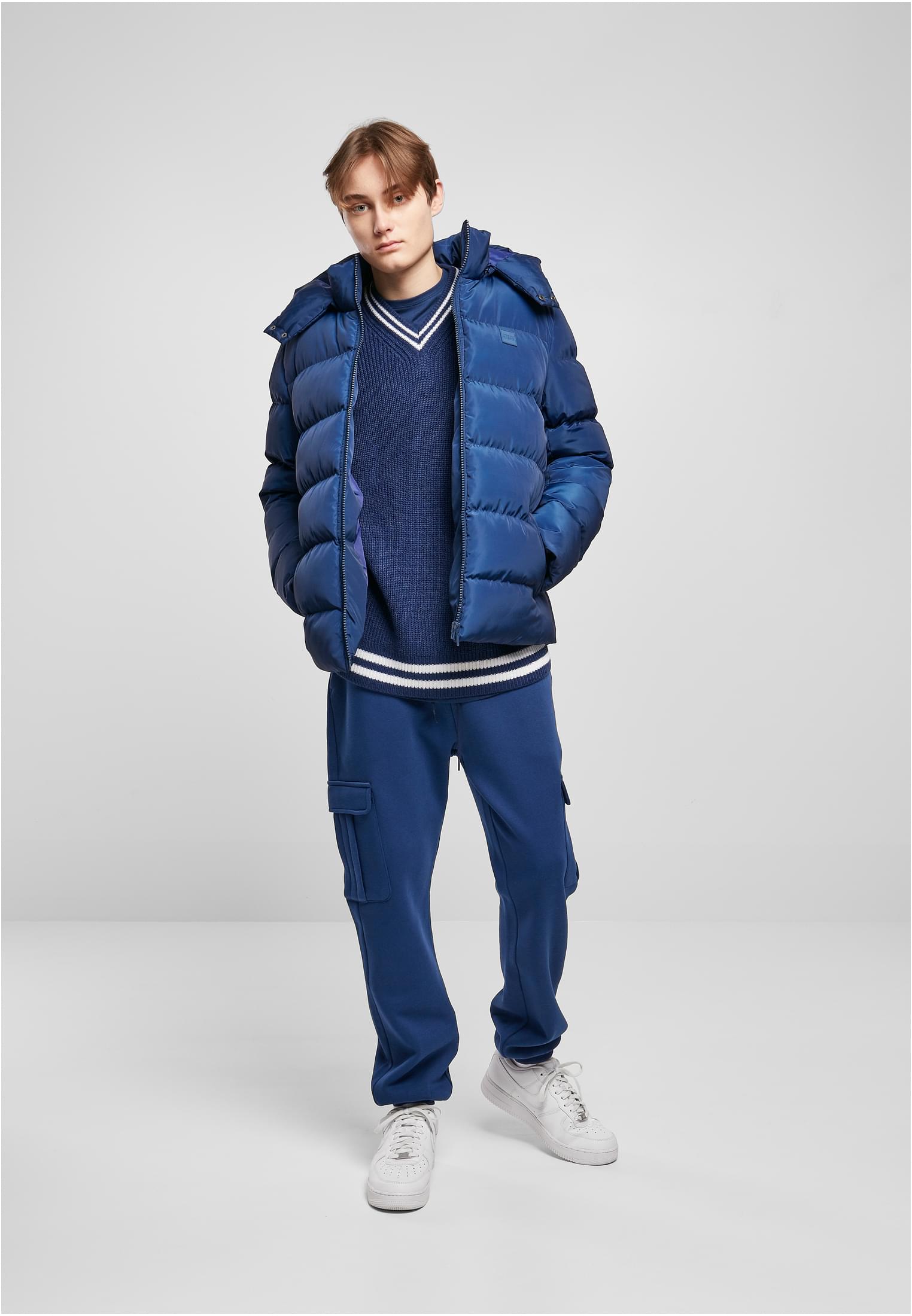 Hooded Puffer Jacket | spaceblue