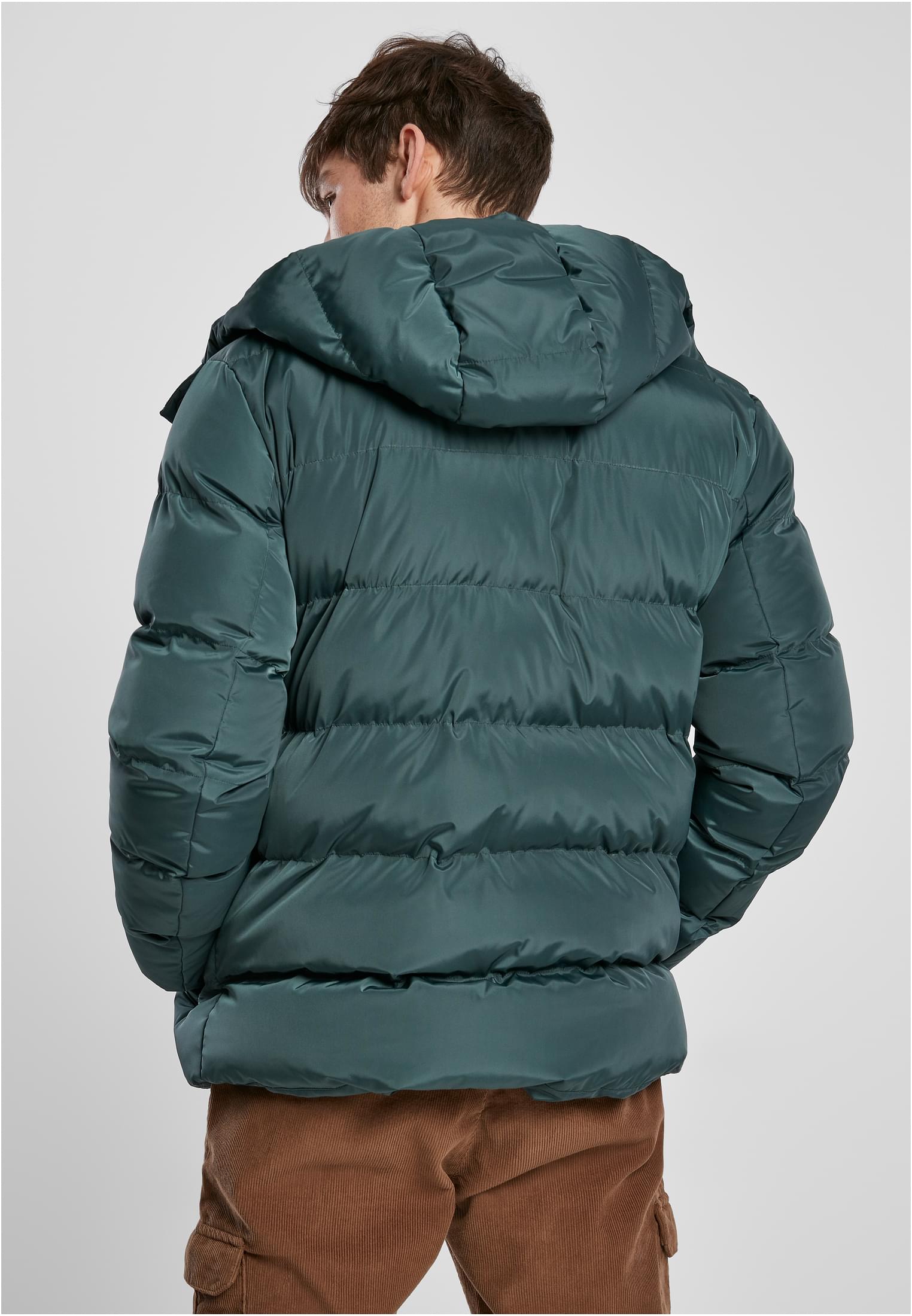 Hooded Puffer Jacket | bottlegreen