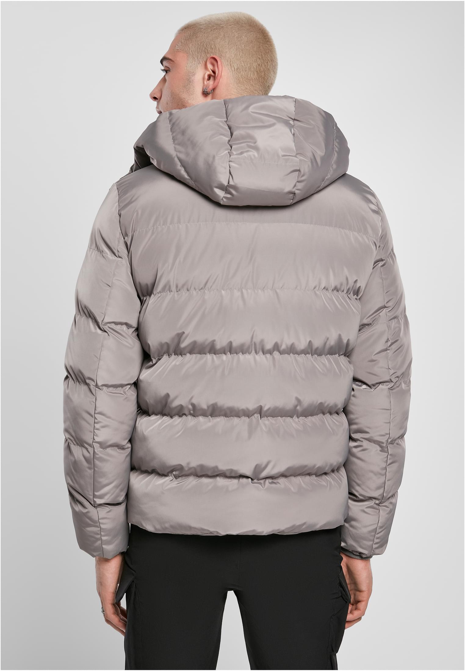 Hooded Puffer Jacket | asphalt