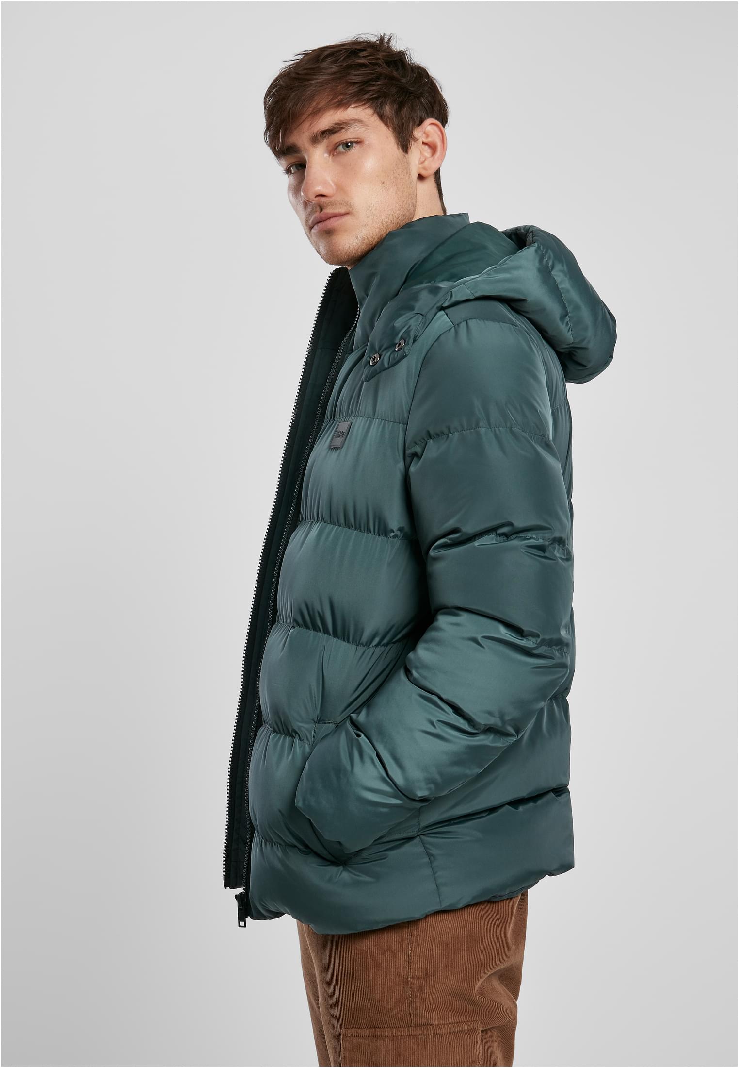 Hooded Puffer Jacket | bottlegreen