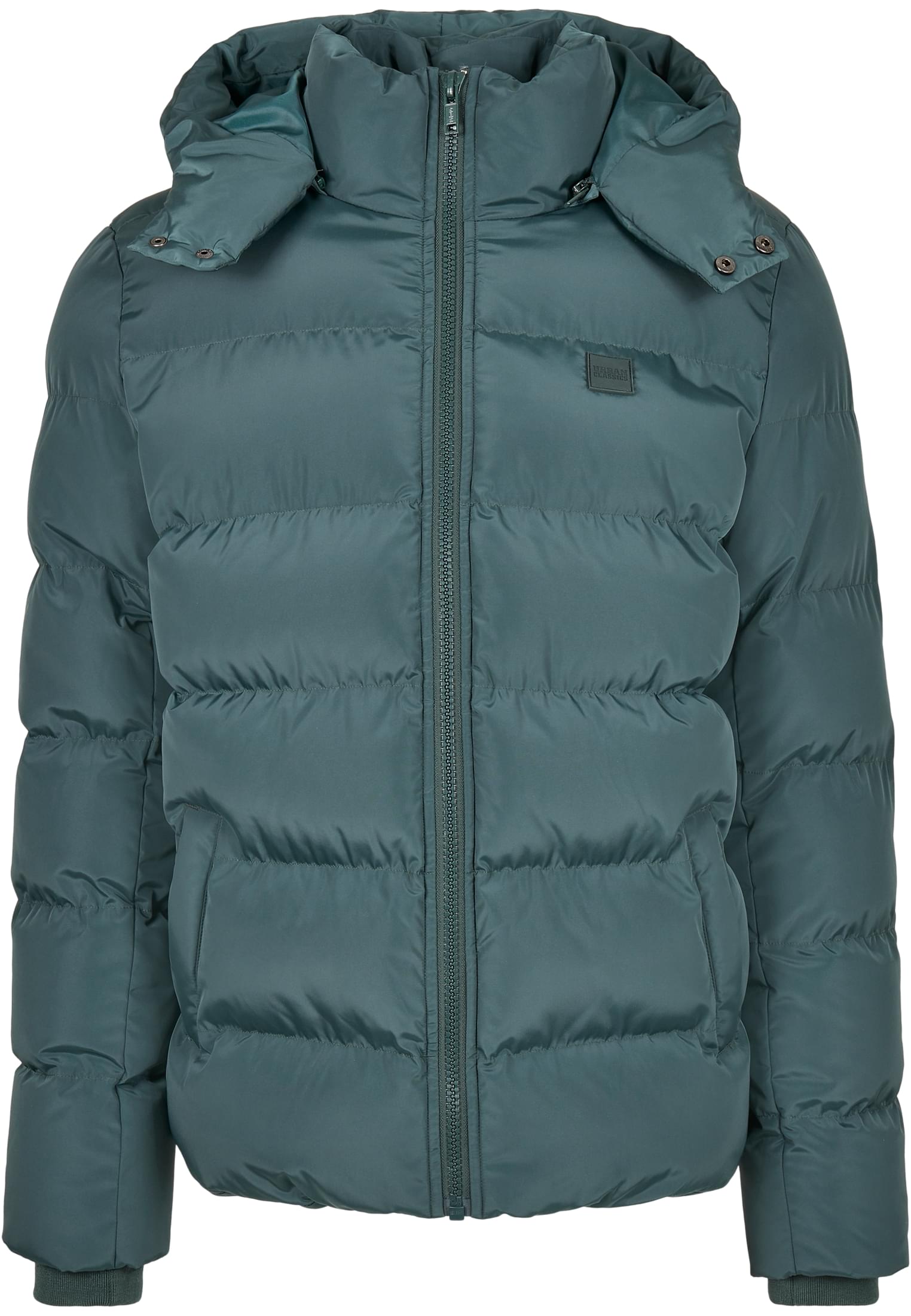 Hooded Puffer Jacket | bottlegreen