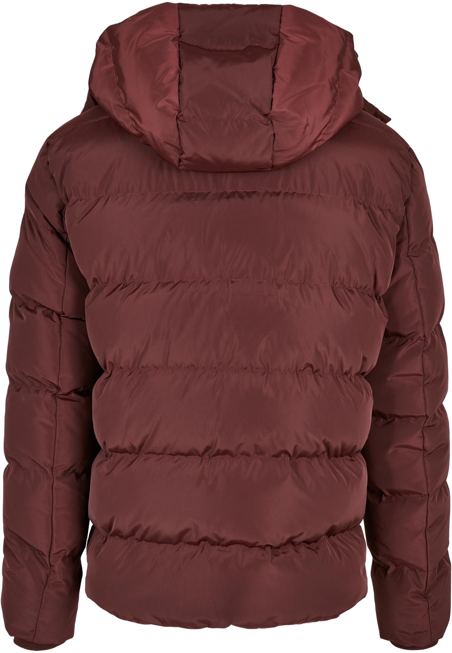 Hooded Puffer Jacket | cherry