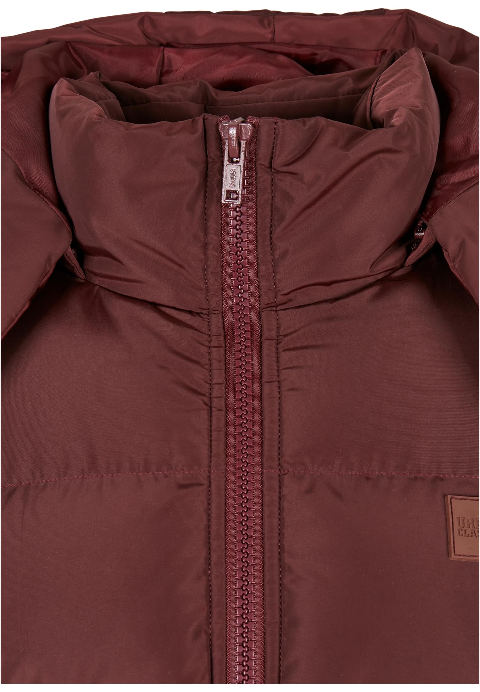 Hooded Puffer Jacket | cherry