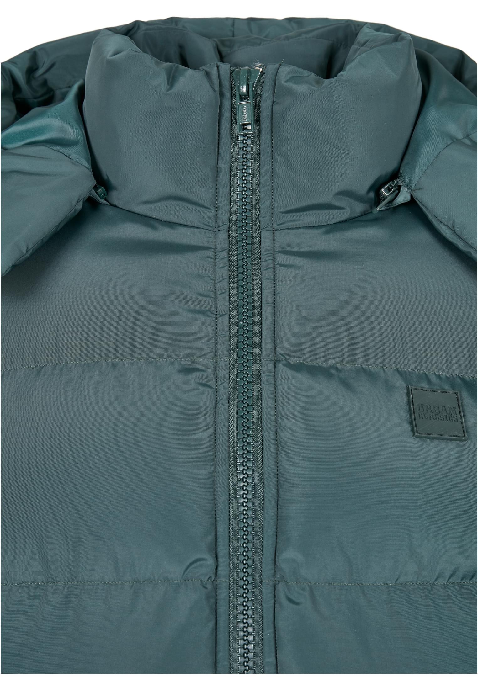 Hooded Puffer Jacket | bottlegreen