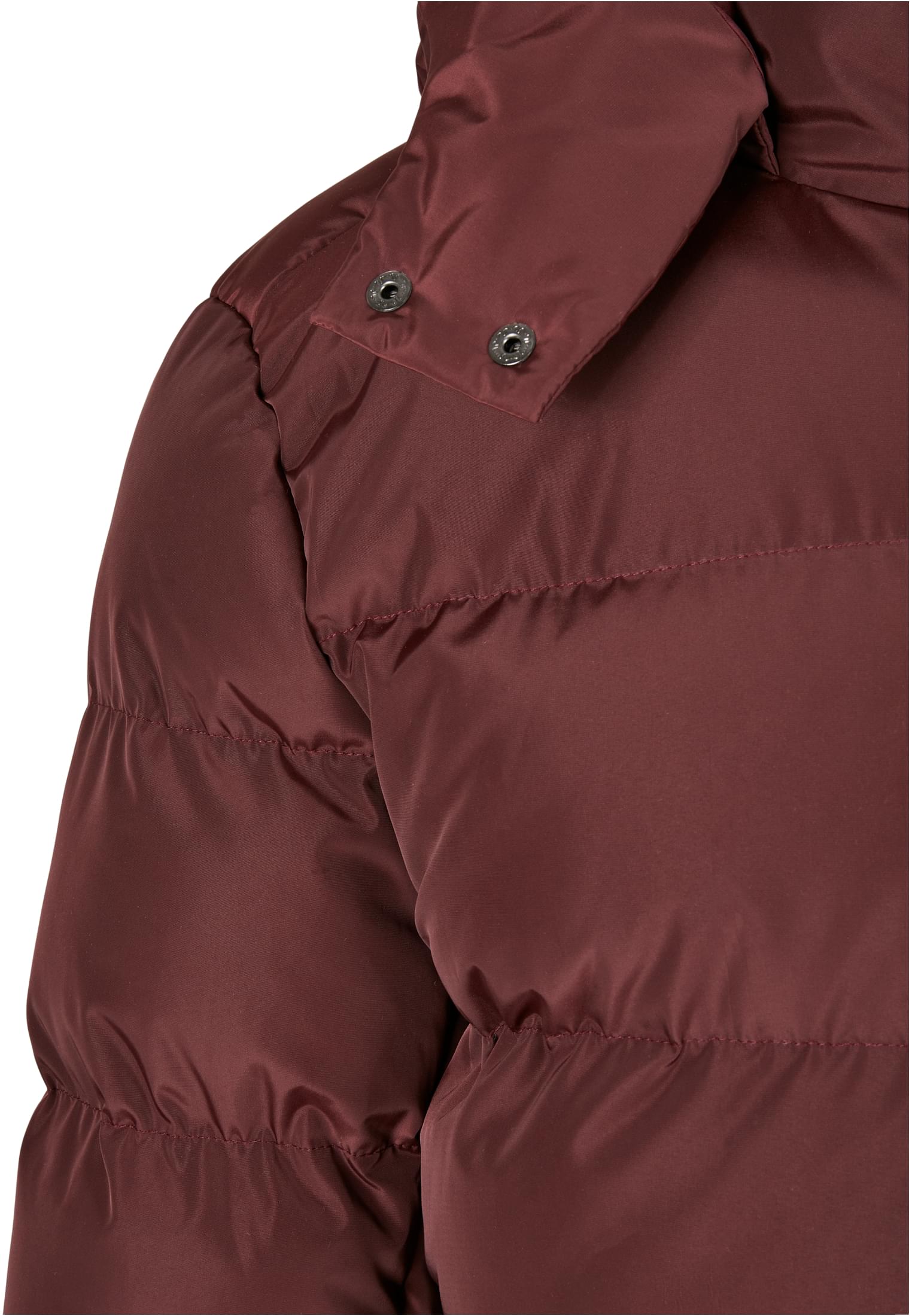 Hooded Puffer Jacket | cherry