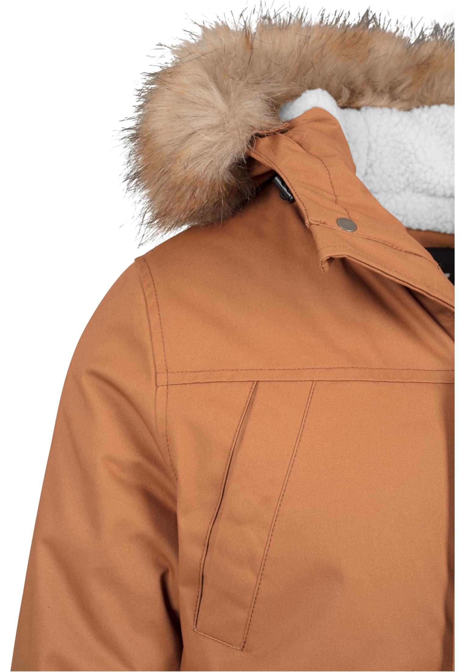 Heavy Cotton Imitation Fur Parka | toffee