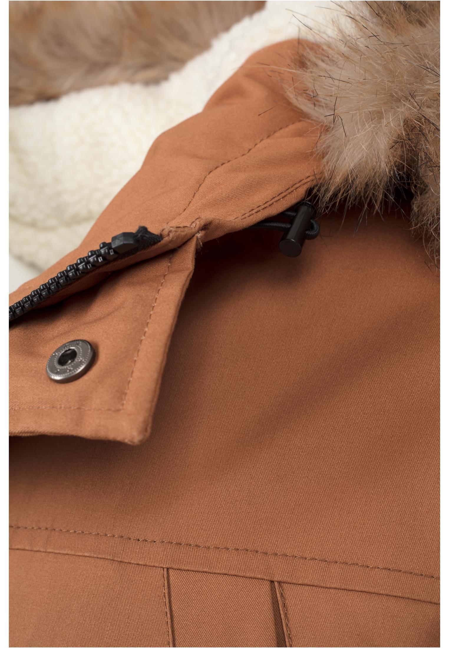 Heavy Cotton Imitation Fur Parka | toffee