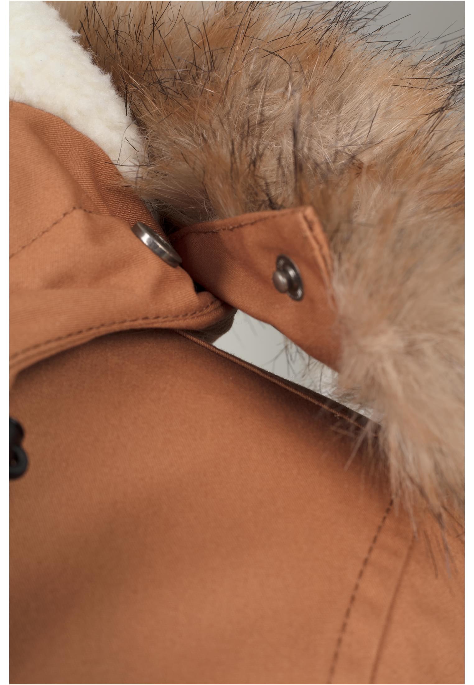 Heavy Cotton Imitation Fur Parka | toffee