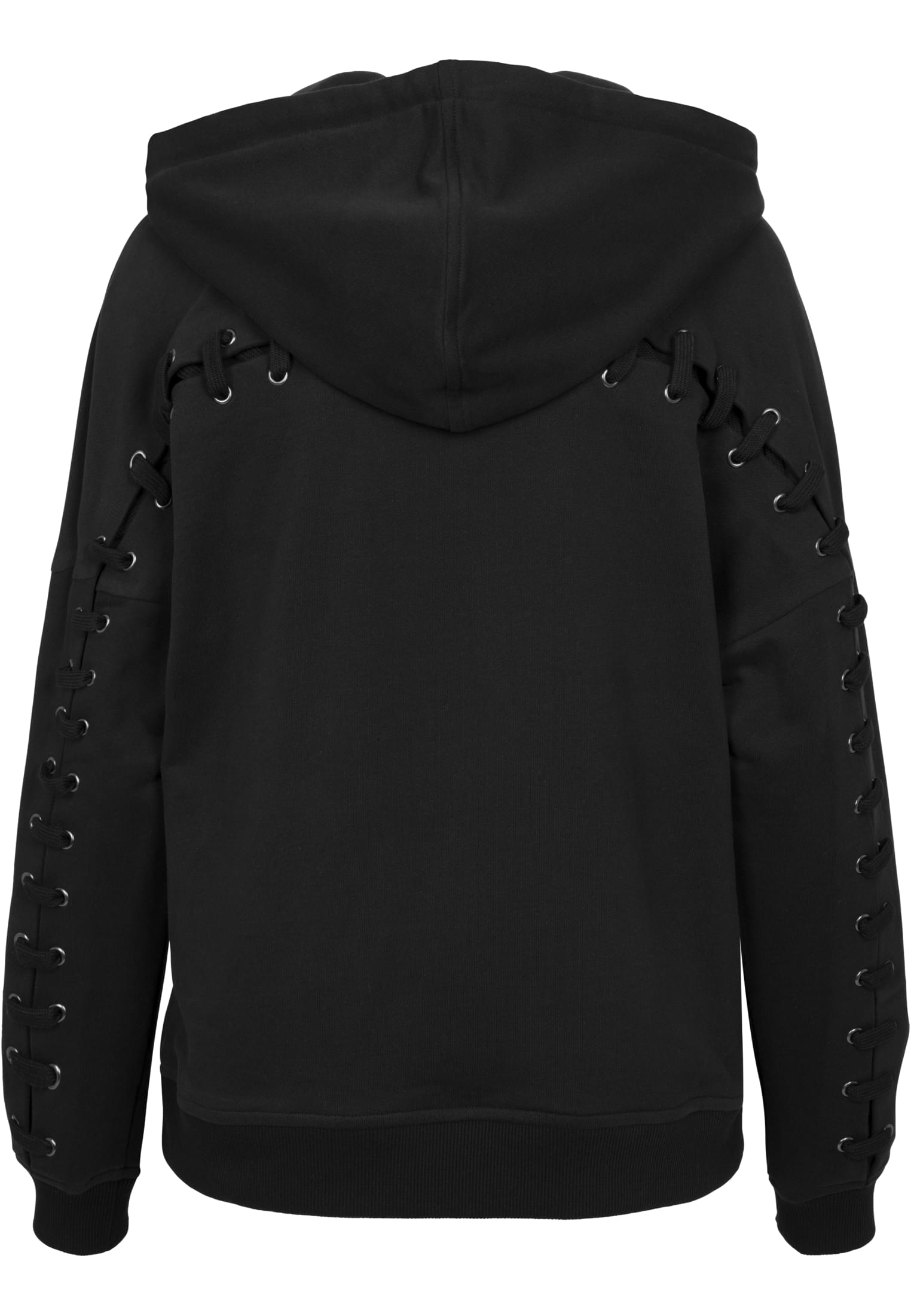 Ladies Laced-Up Hoody | black