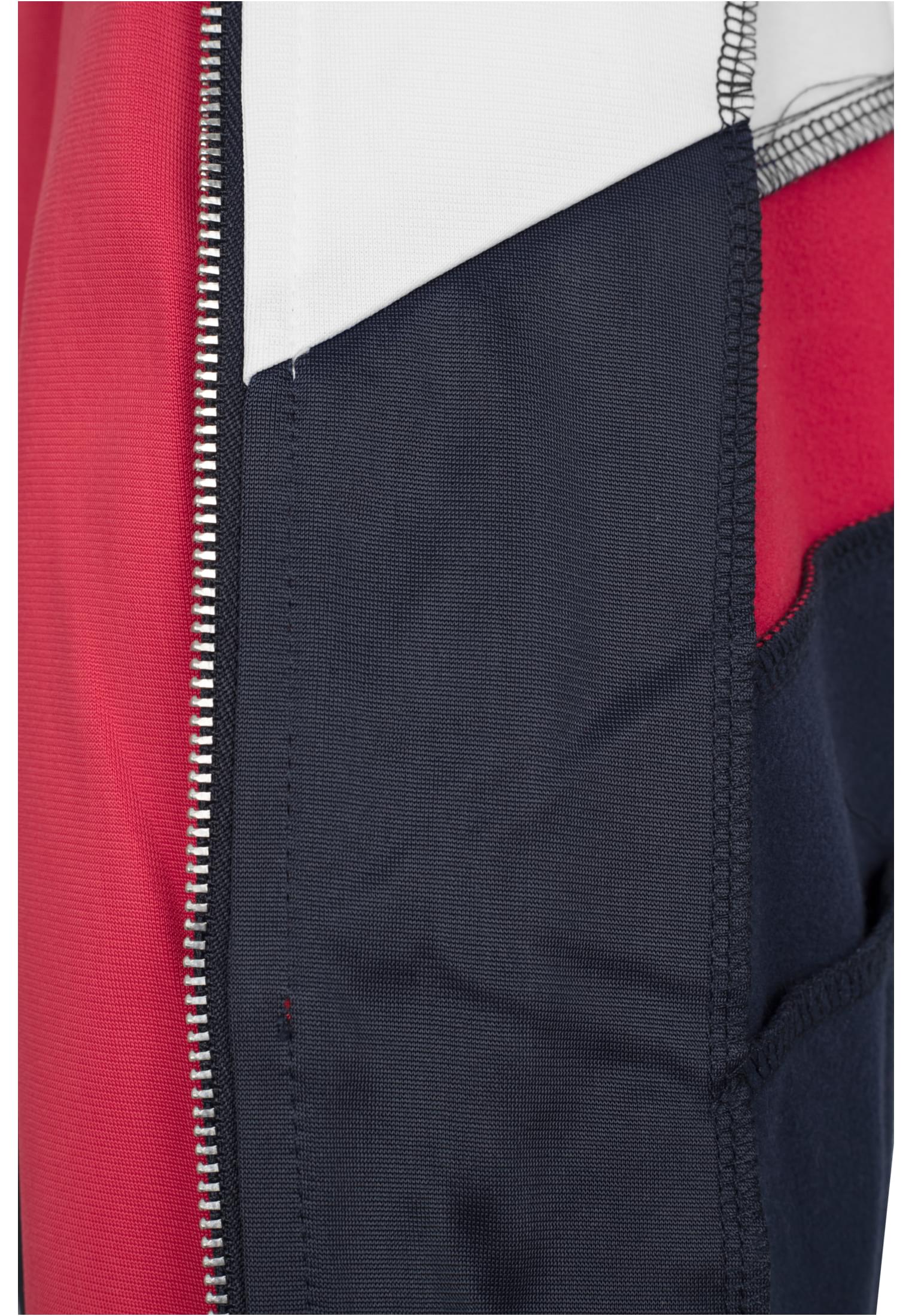 Ladies Short Raglan Track Jacket | navy/fire red/white