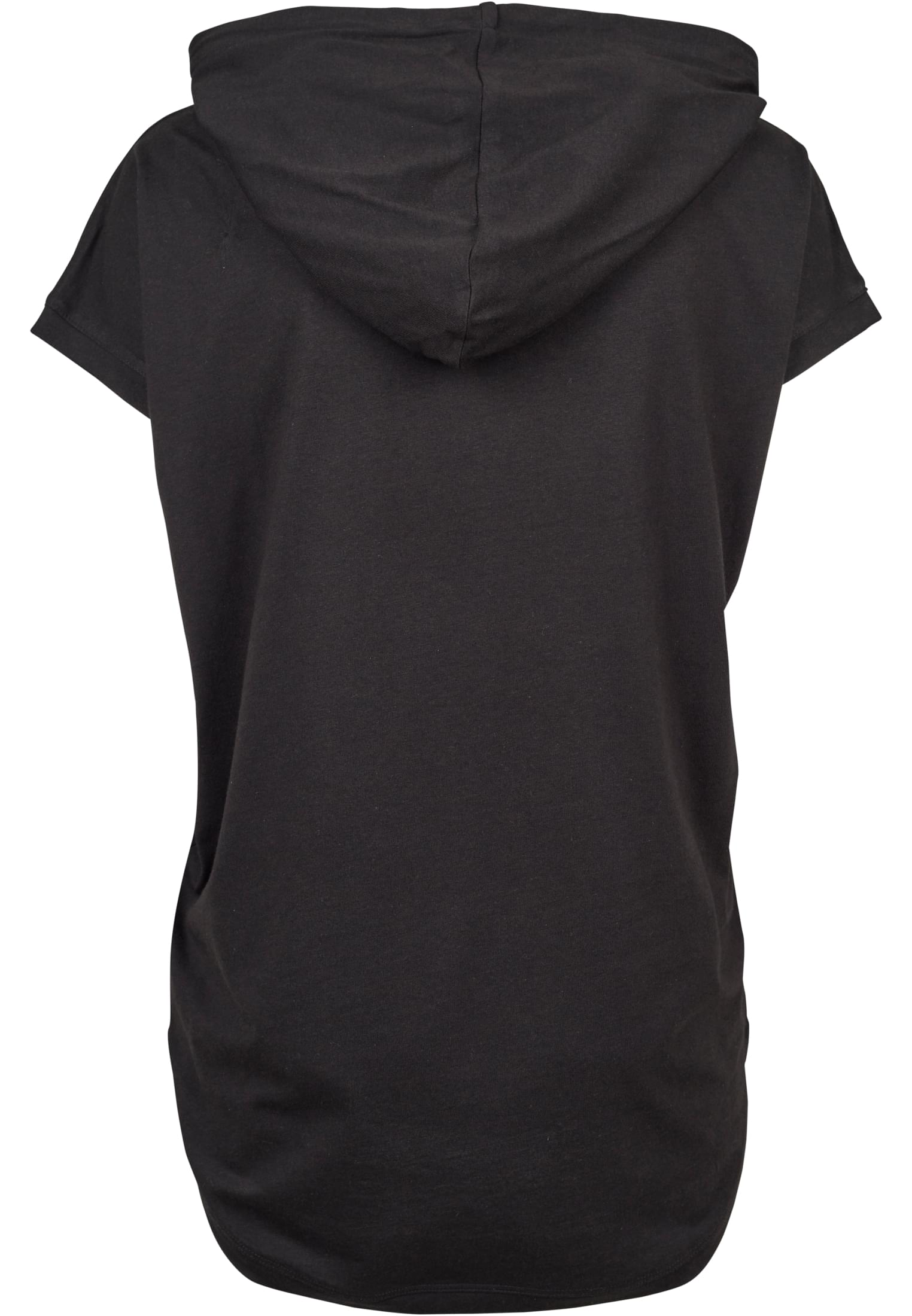 Ladies Sleeveless Jersey Hoody | black