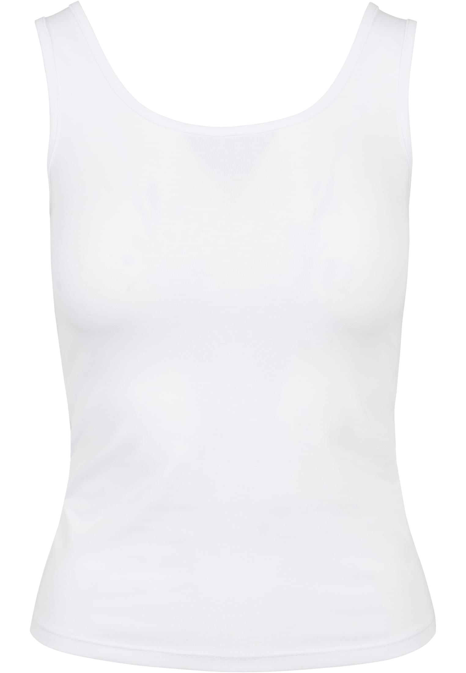 Ladies 2-Pack Basic Stretch Top | white