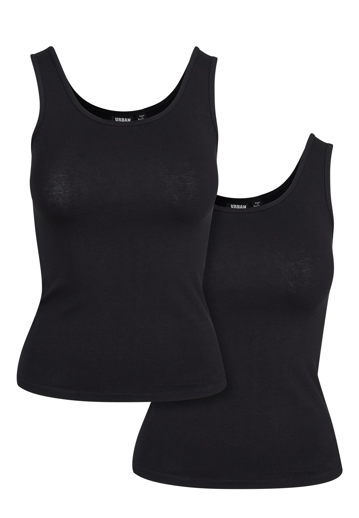 Ladies 2-Pack Basic Stretch Top | black