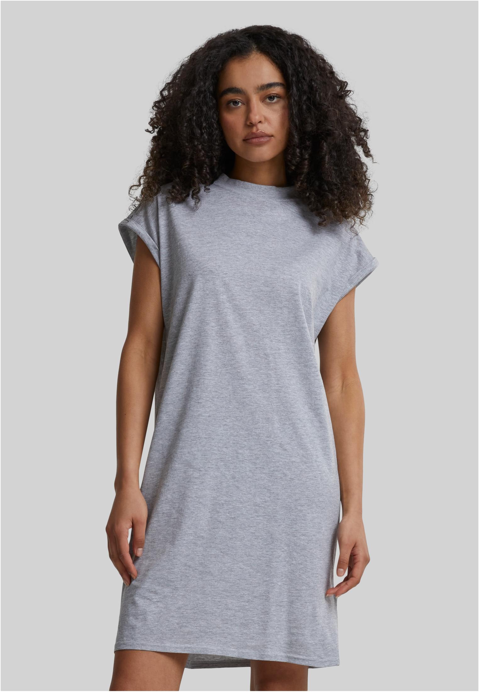 Ladies Turtle Extended Shoulder Dress | grey