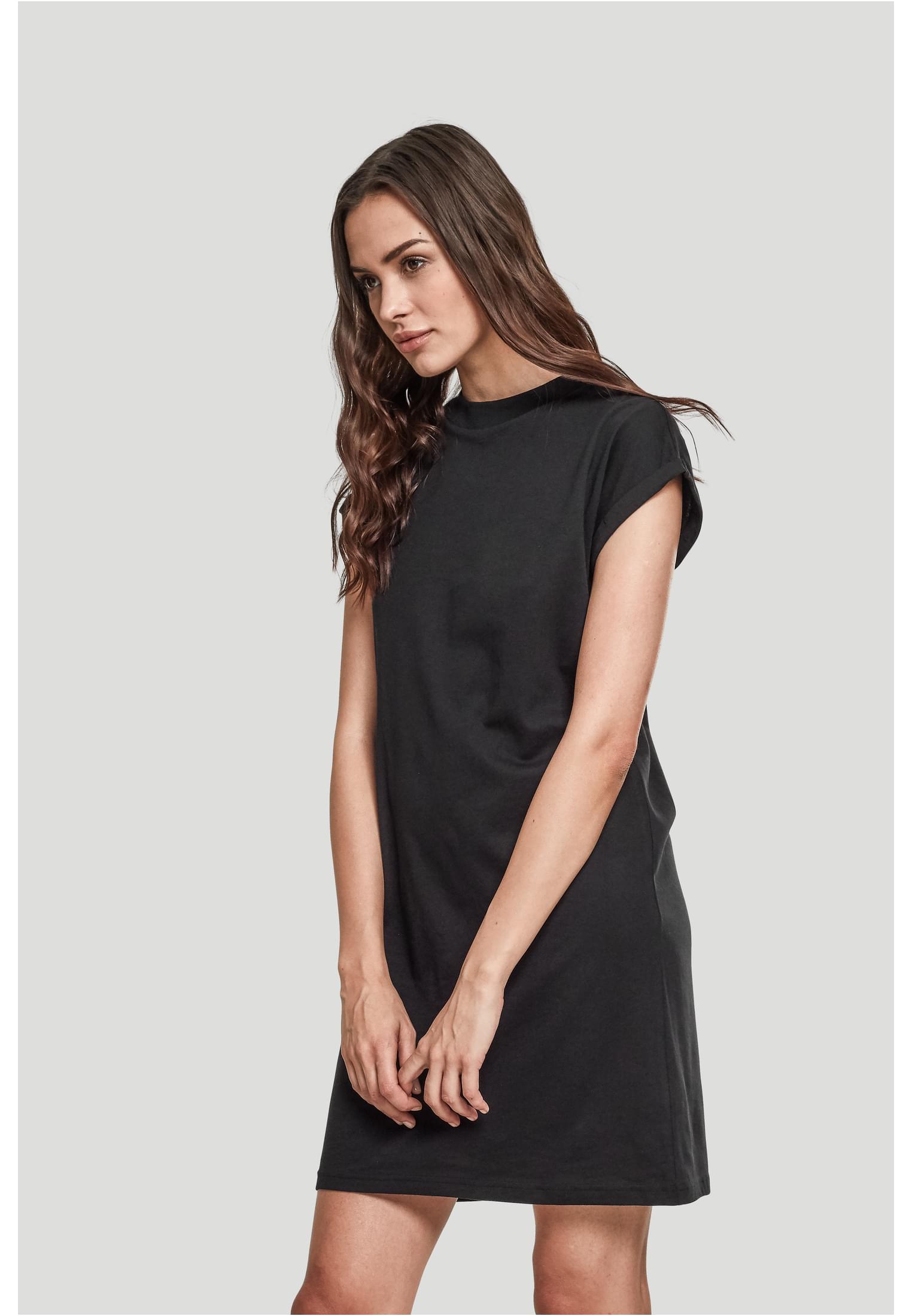 Ladies Turtle Extended Shoulder Dress | black