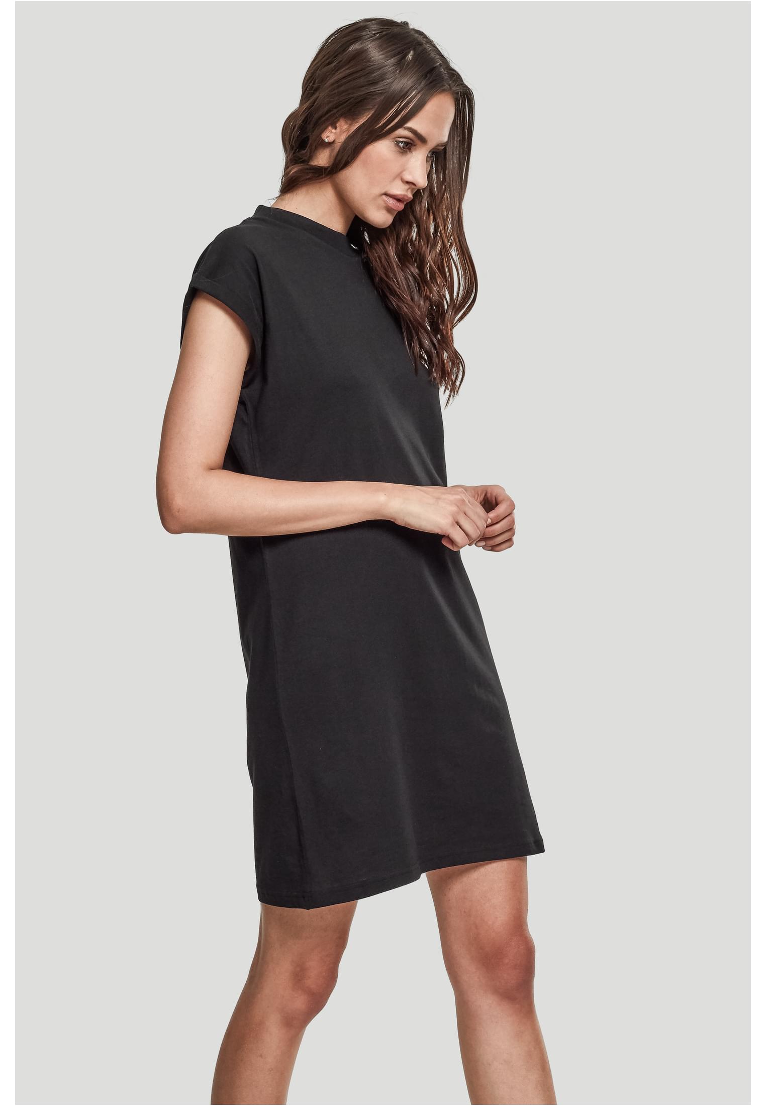 Ladies Turtle Extended Shoulder Dress | black