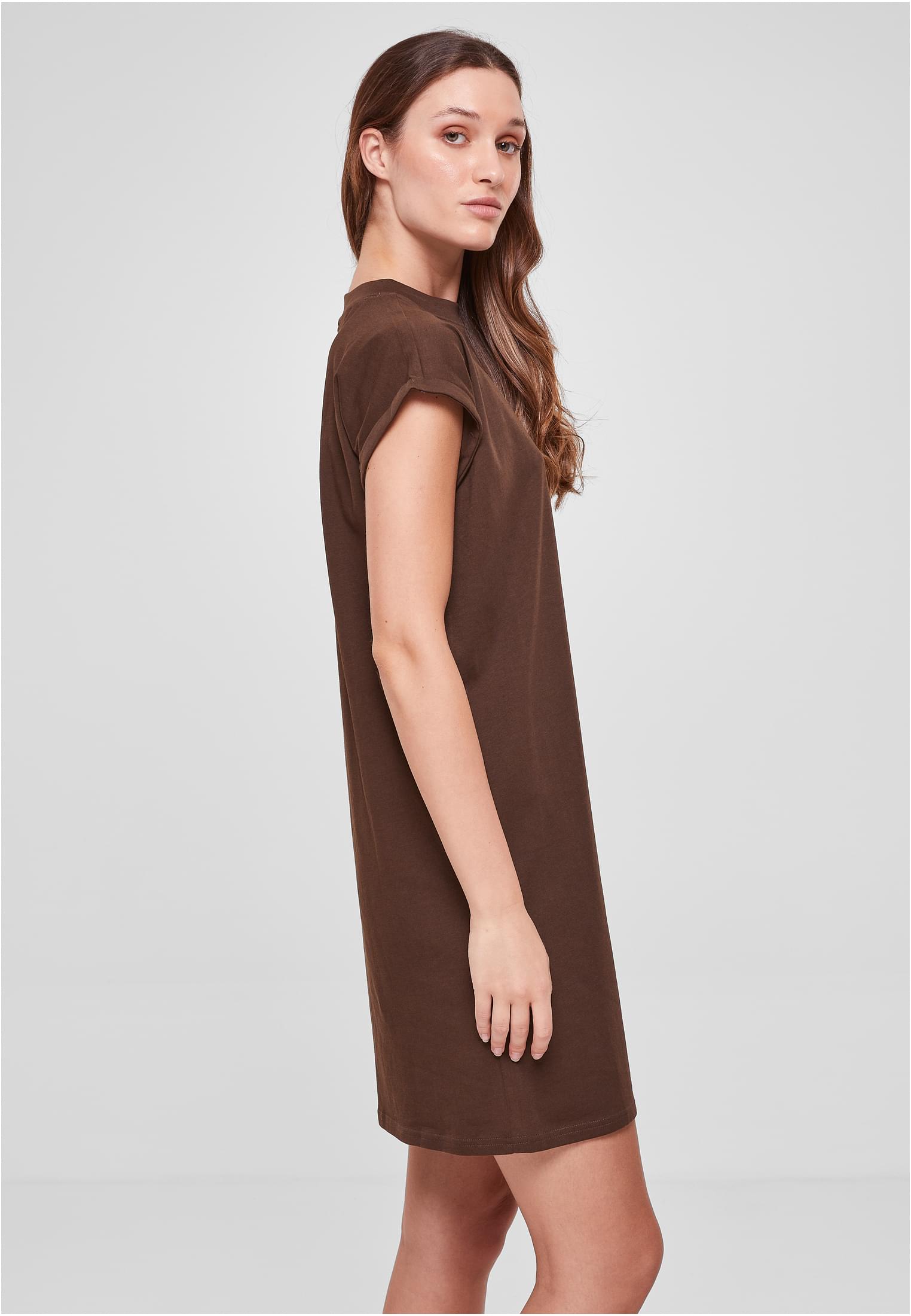 Ladies Turtle Extended Shoulder Dress | brown