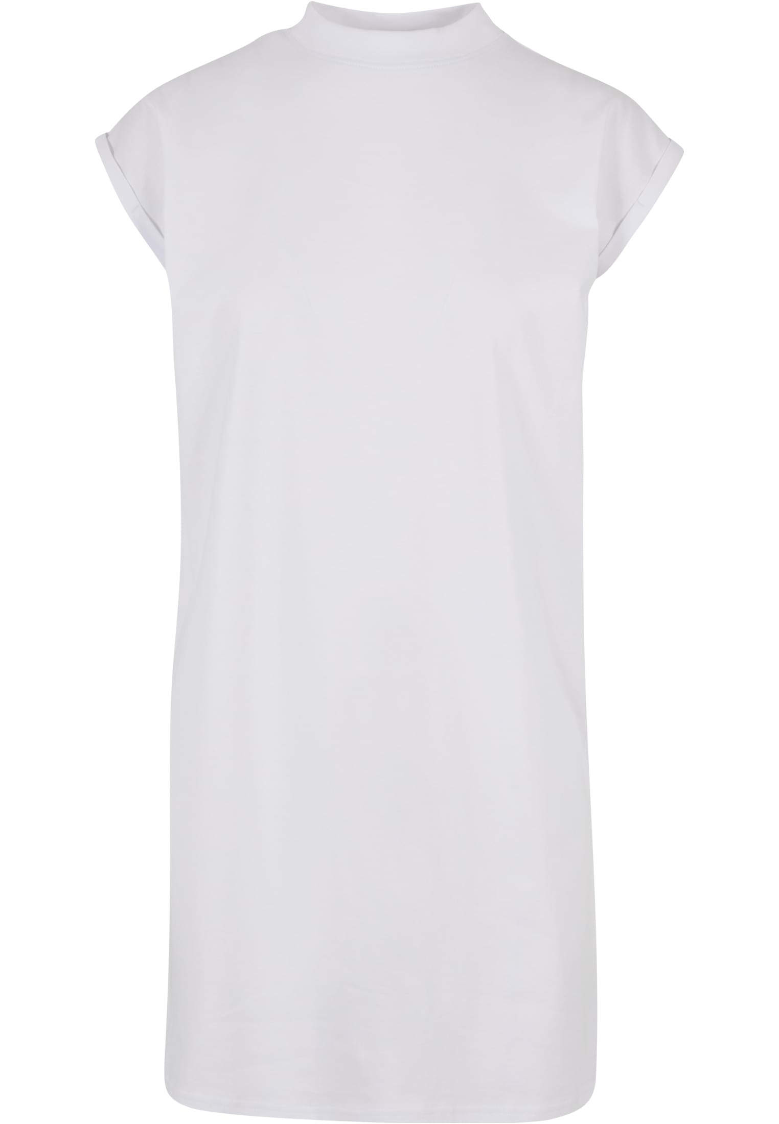 Ladies Turtle Extended Shoulder Dress | white