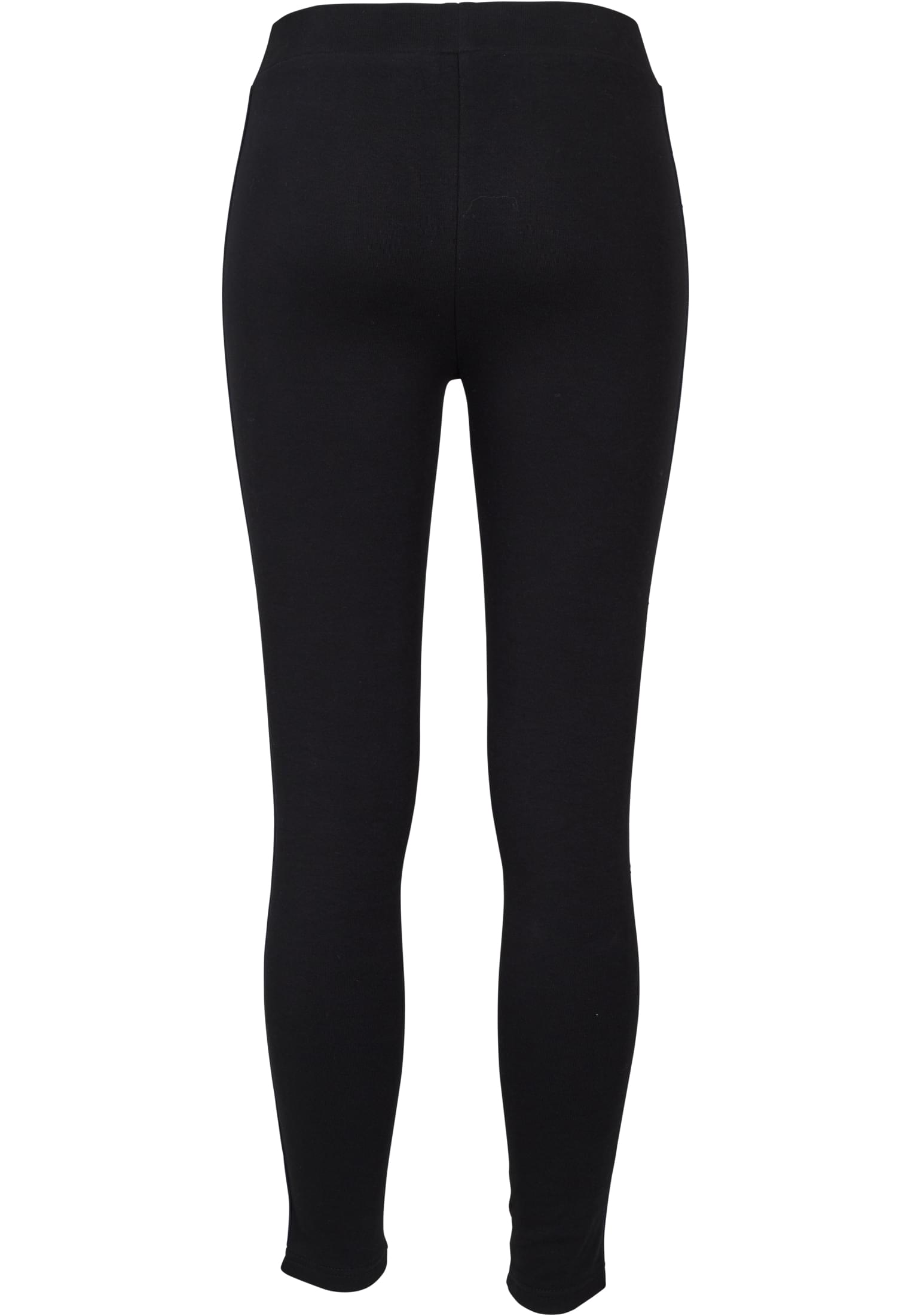 Ladies 3-Tone Tape Leggings | black/firered/white/navy