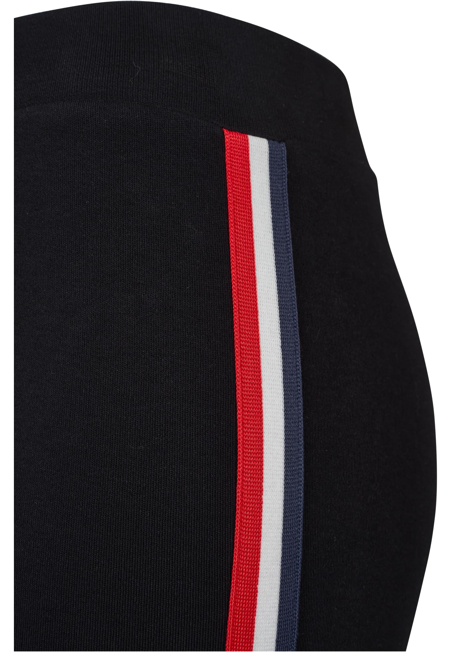 Ladies 3-Tone Tape Leggings | black/firered/white/navy